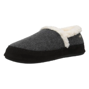 Acorn Women's Slipper - Moc Ragg Wool Dark Charcoal Heather | A10153