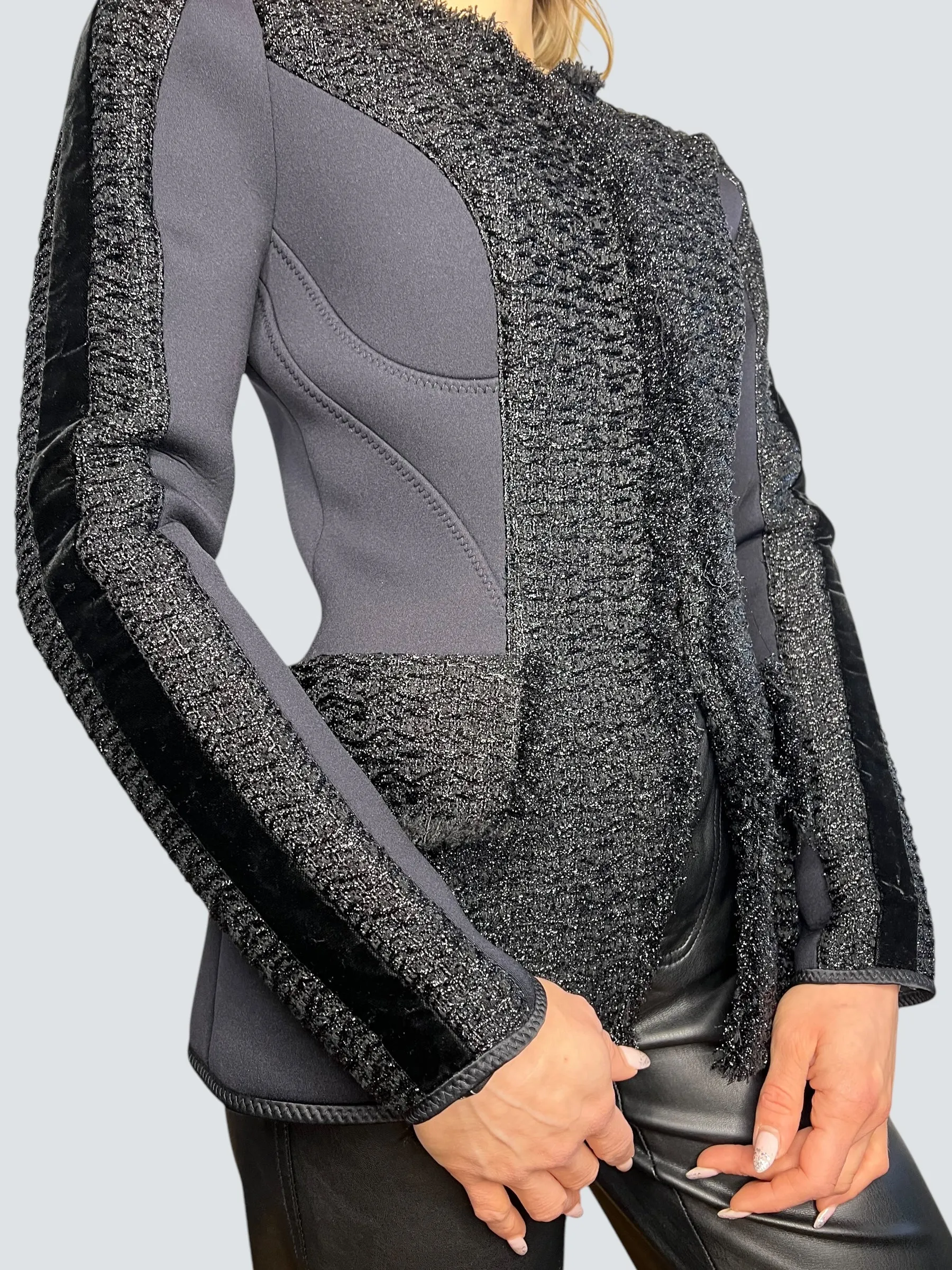 Alexander Wang Black Fitted Jacket - Size UK 8