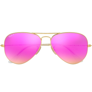 Aviator M - Matte Gold/Mirror Fuxia