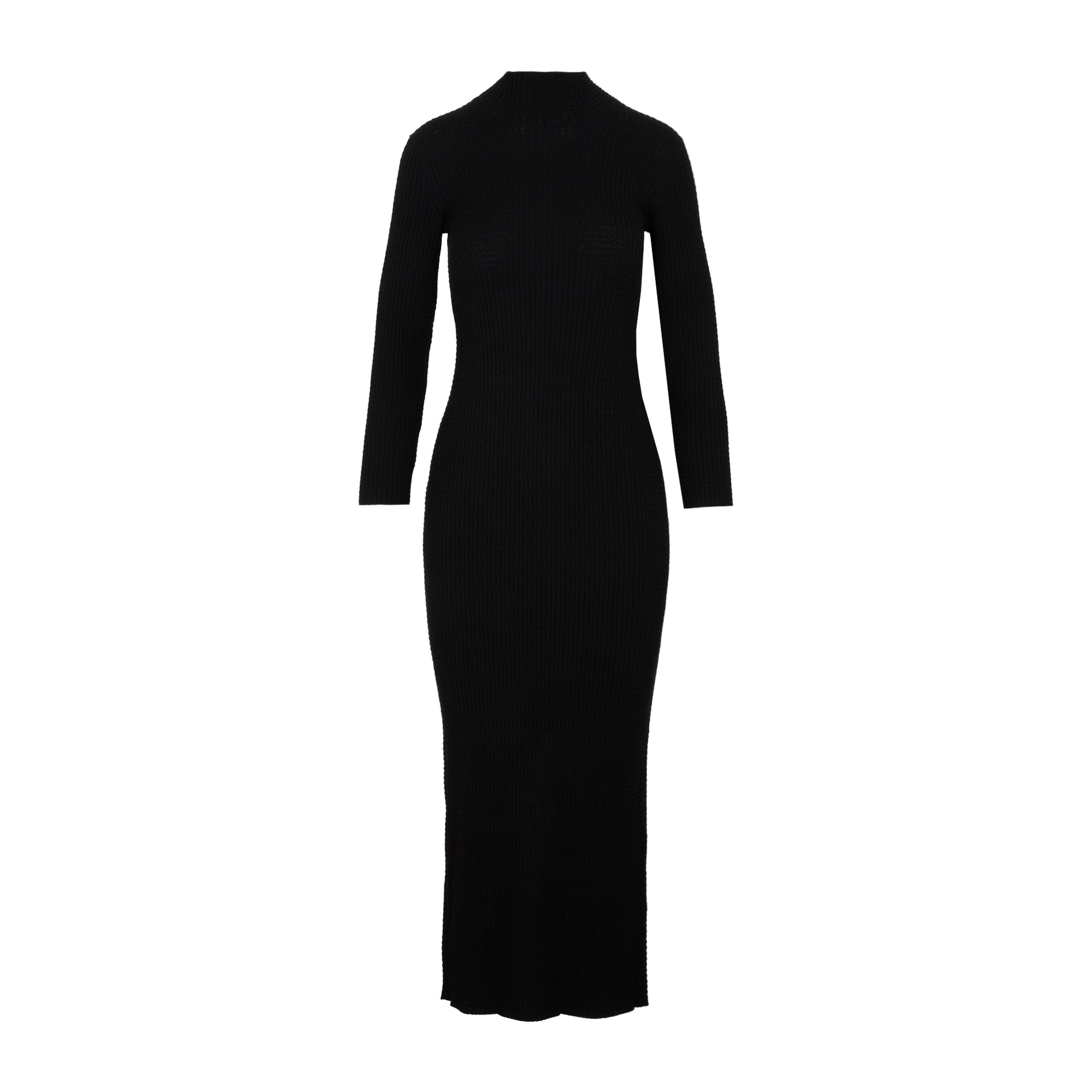 Balenciaga Micro Cable Knit Fitted Dress