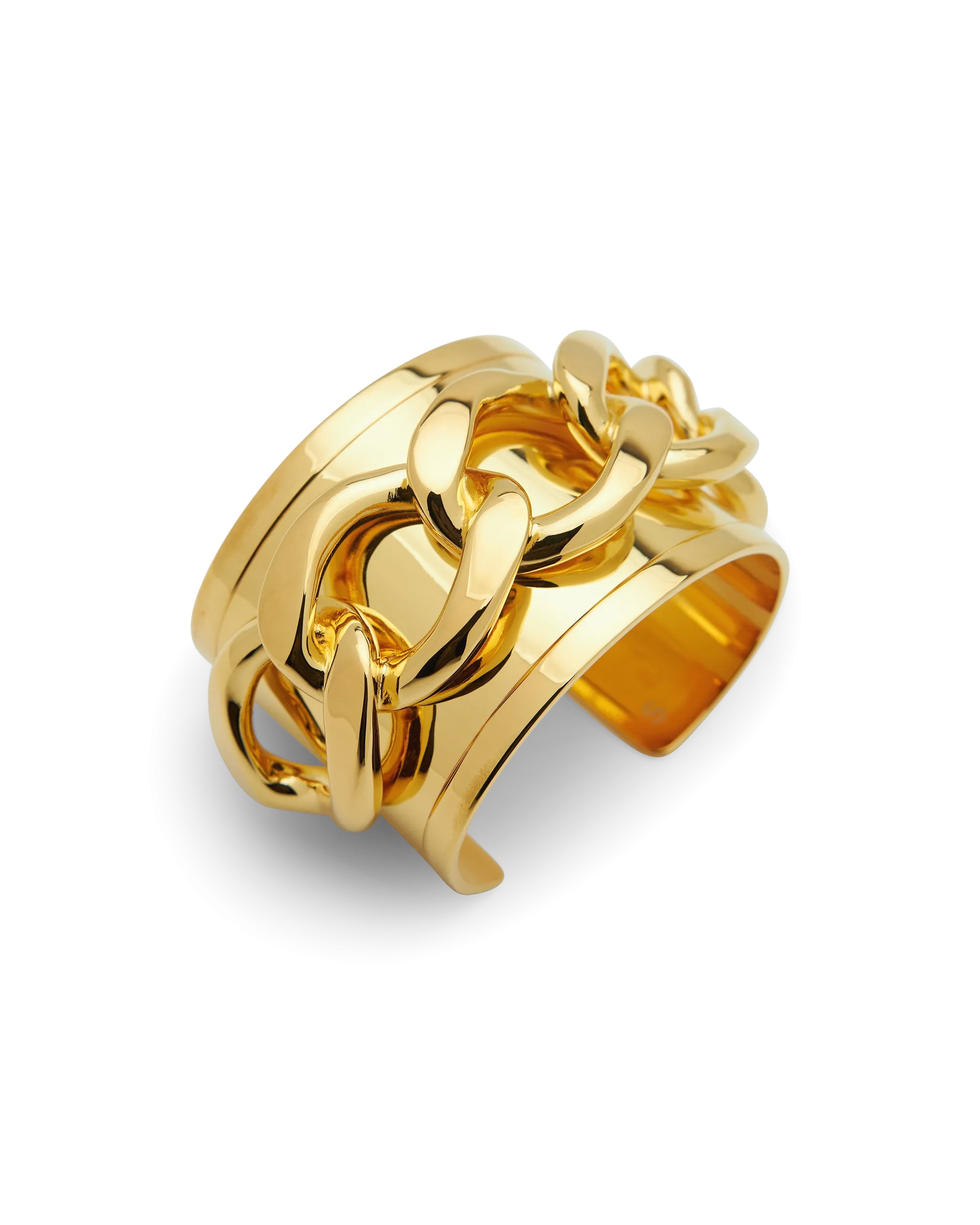 Brass Chain Cuff Bracelet
