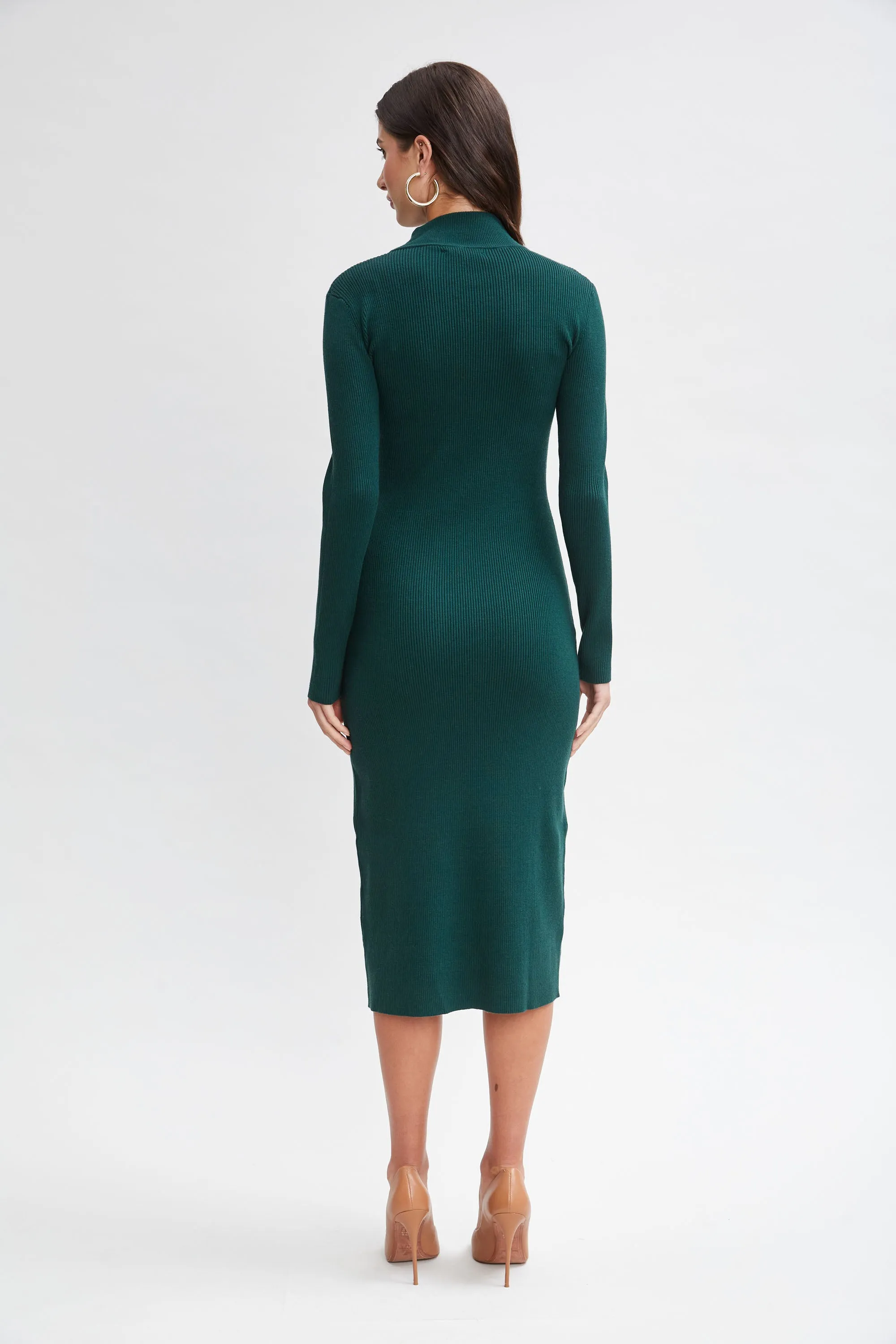 Button Sweater Dress