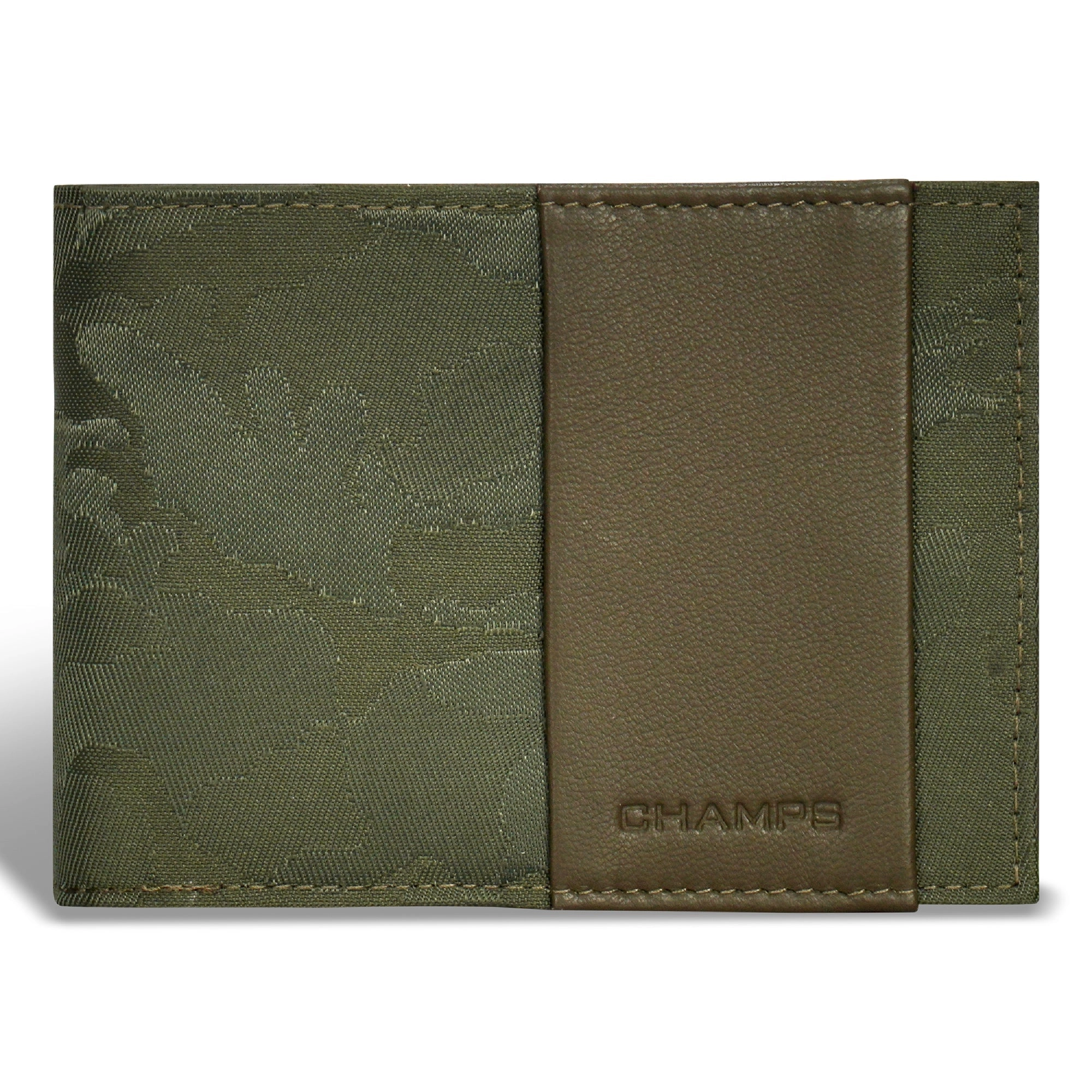 Camo / Leather Center Wing Wallet *Drop Ship*