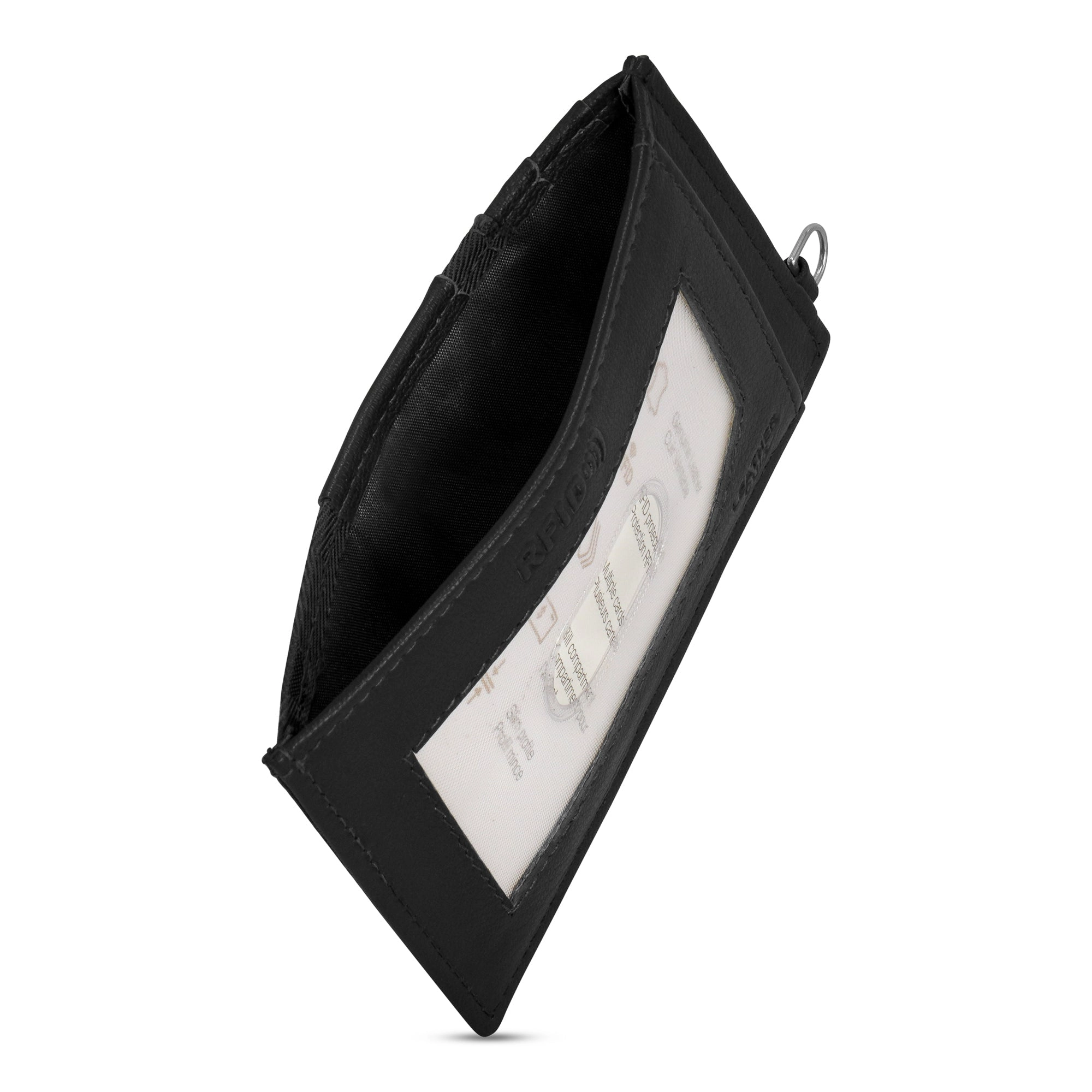 Camo / Leather Slim Cardholder *Drop Ship*