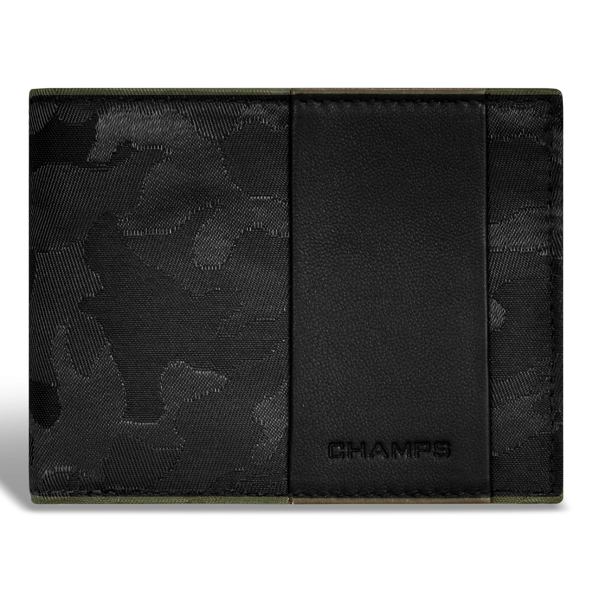 Camo / Leather Top Wing Wallet *Drop Ship*