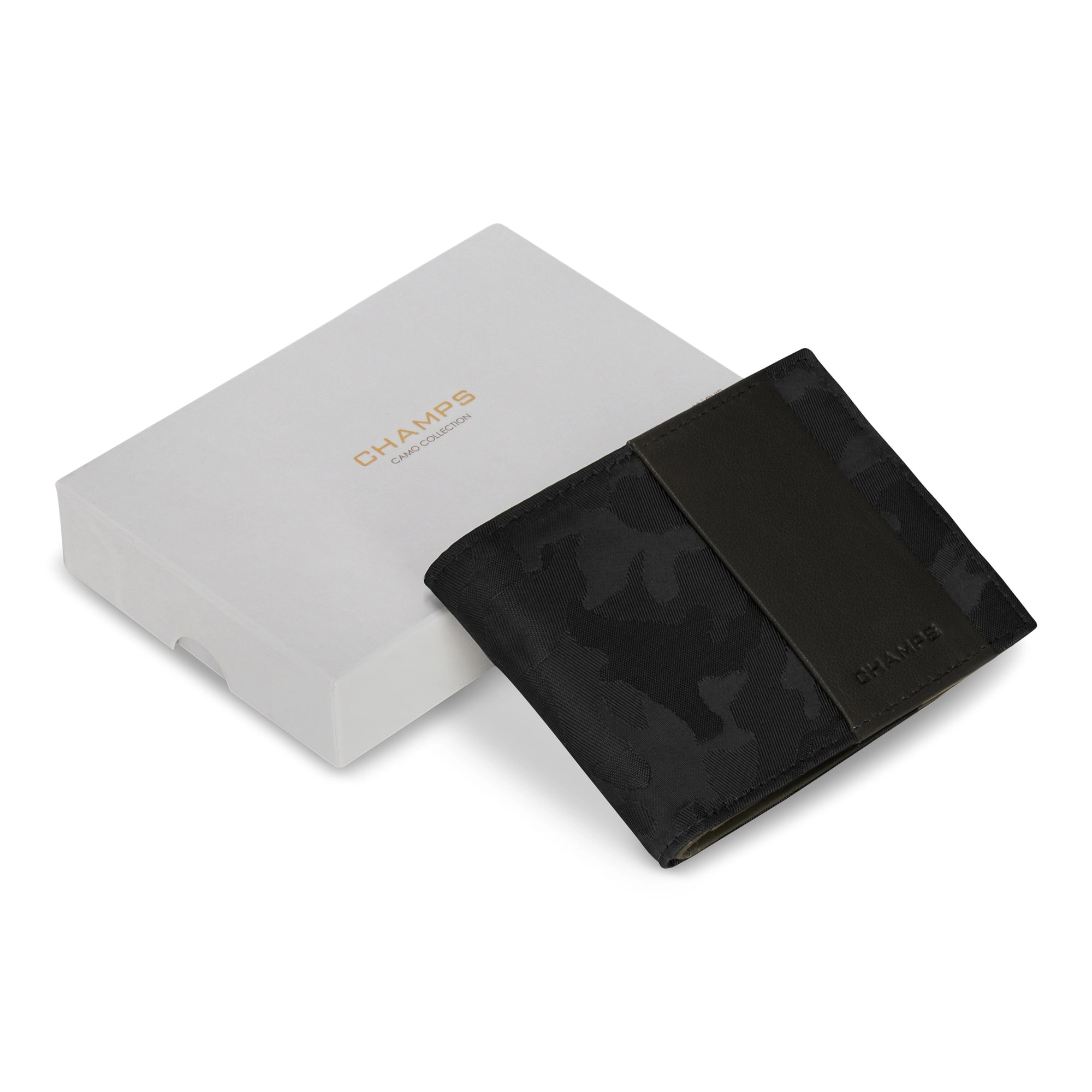 Camo / Leather Top Wing Wallet *Drop Ship*