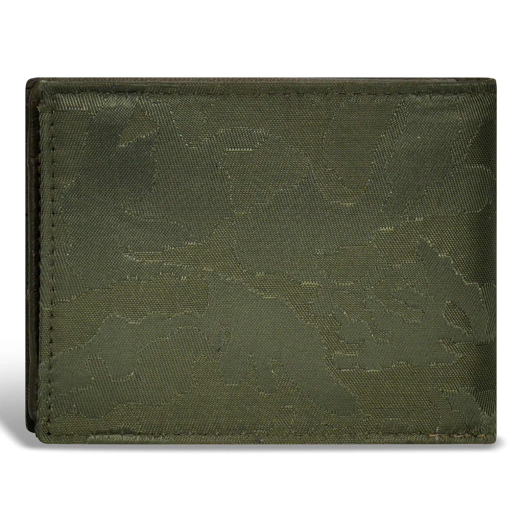 Camo / Leather Top Wing Wallet *Drop Ship*