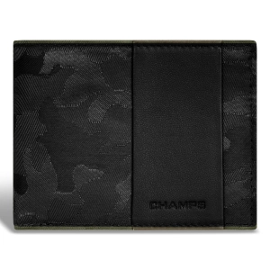 Camo / Leather Top Wing Wallet *Drop Ship*