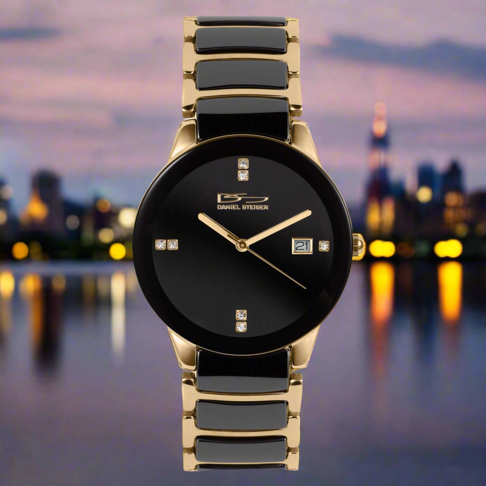 Ceramic Noir Gold Men's Watch