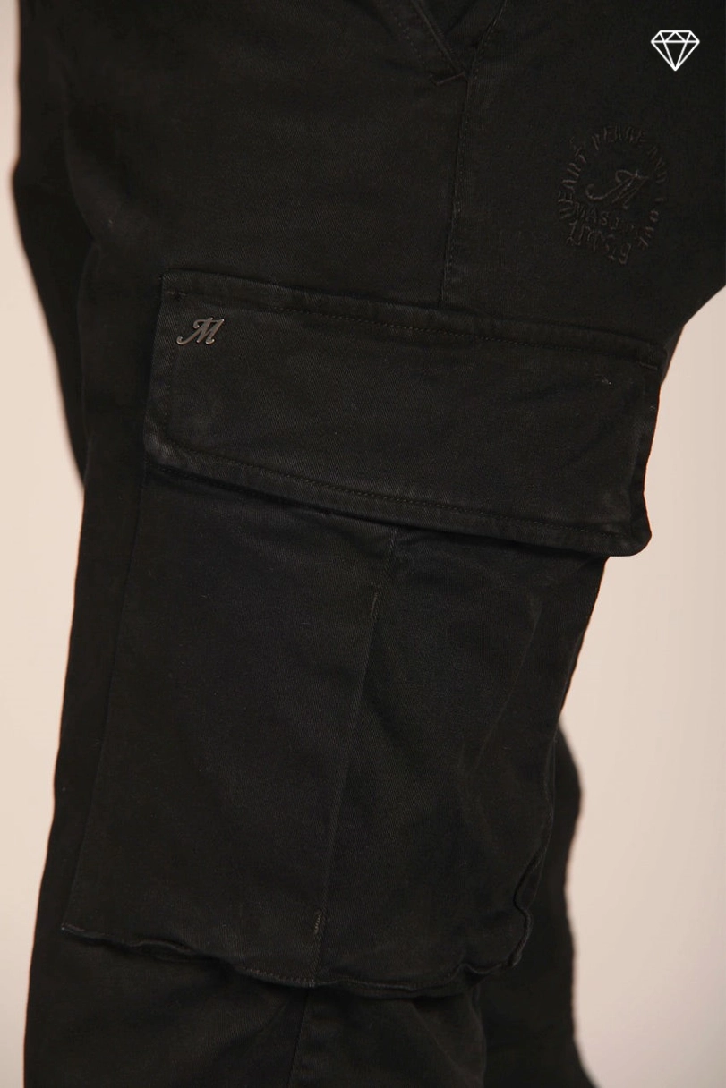 Chile men's cargo pants in gabardine extra slim fit ①
