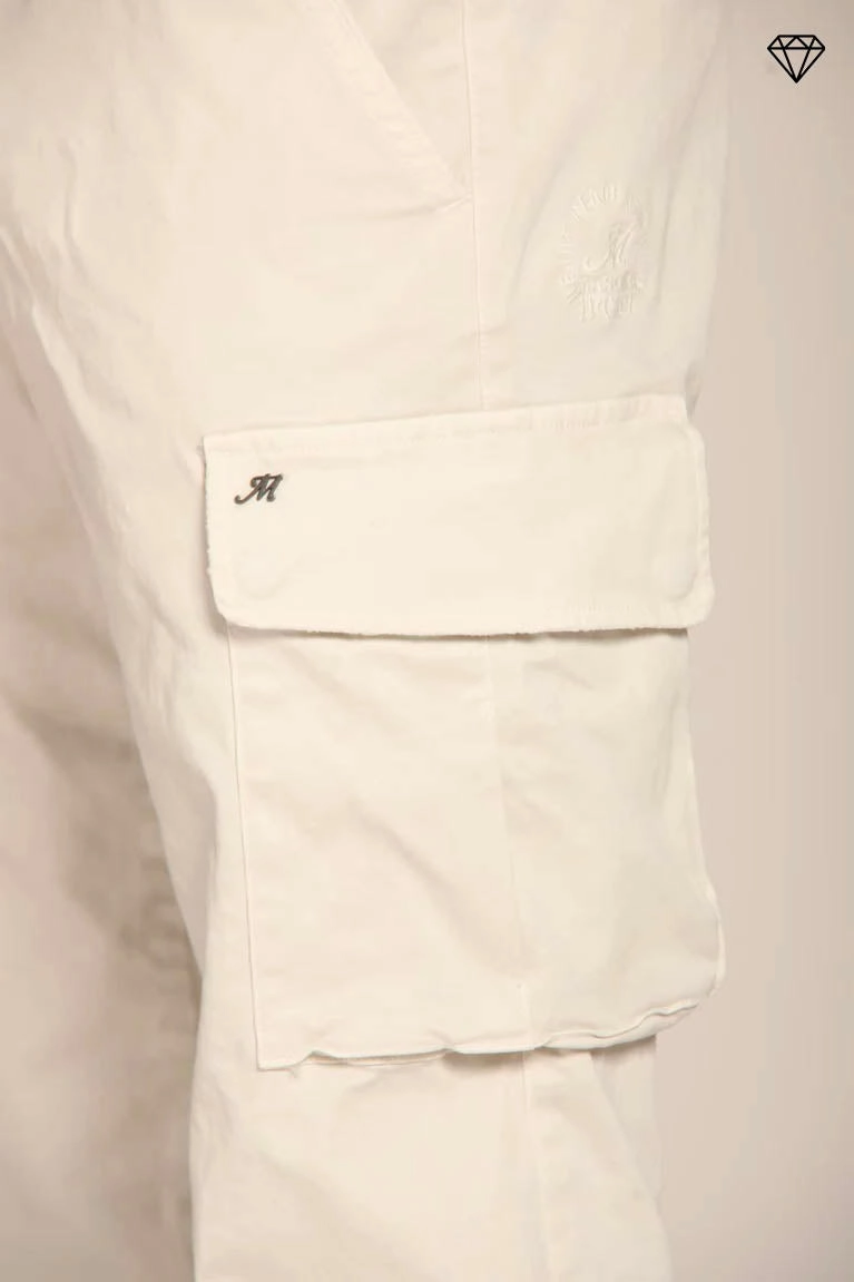Chile men's cargo pants in gabardine extra slim fit ①