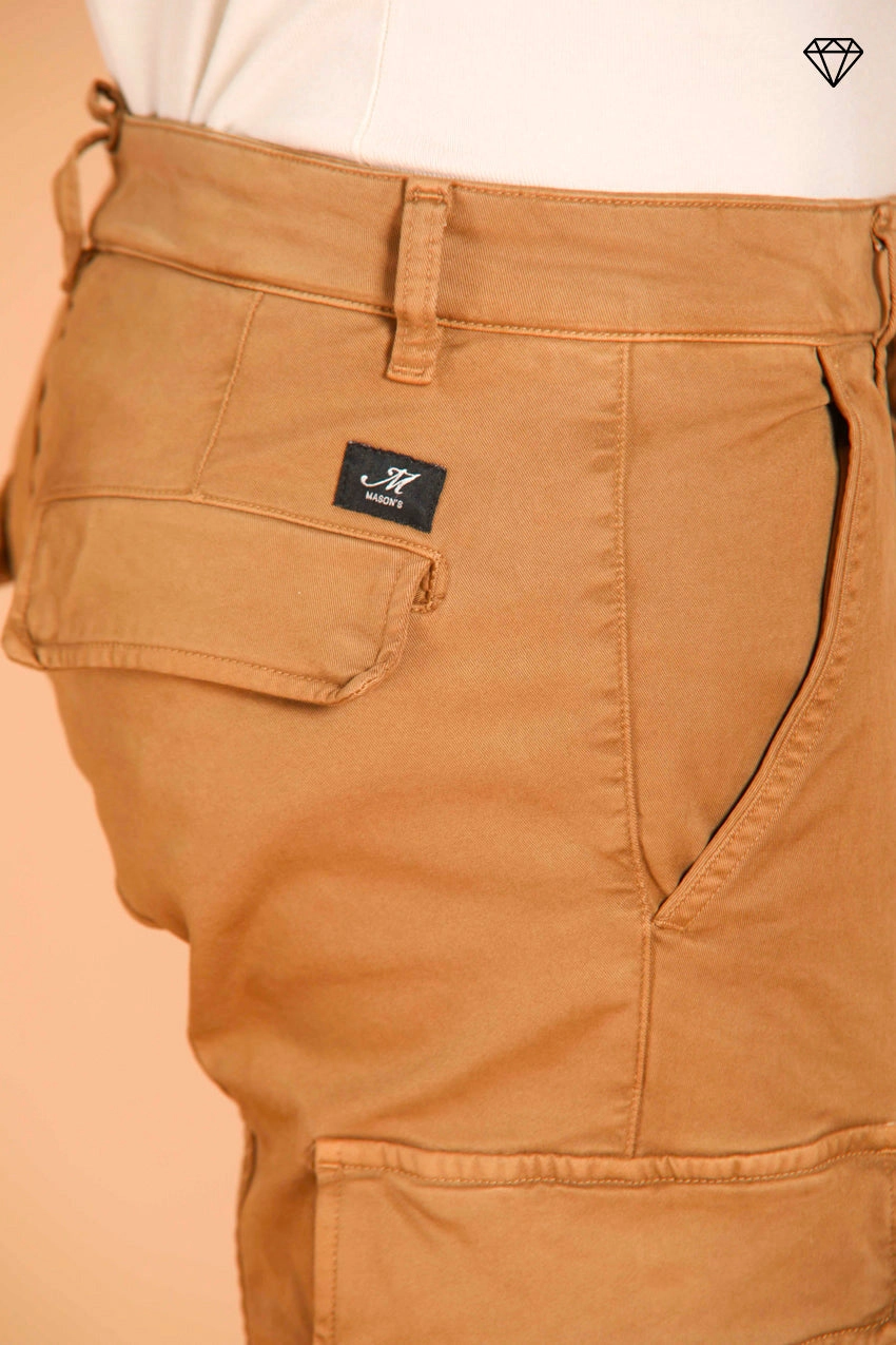 Chile men's cargo pants in gabardine extra slim fit ①