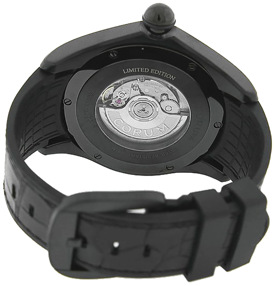 Corum Bubble 47 Solar System Moon Limited Edition Black PVD Steel Mens Automatic Watch 082.310.98/0001 MO01