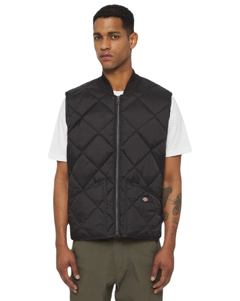 Dickies Mens Diamond Quilted Gilet