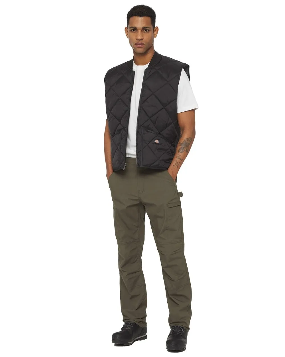 Dickies Mens Diamond Quilted Gilet