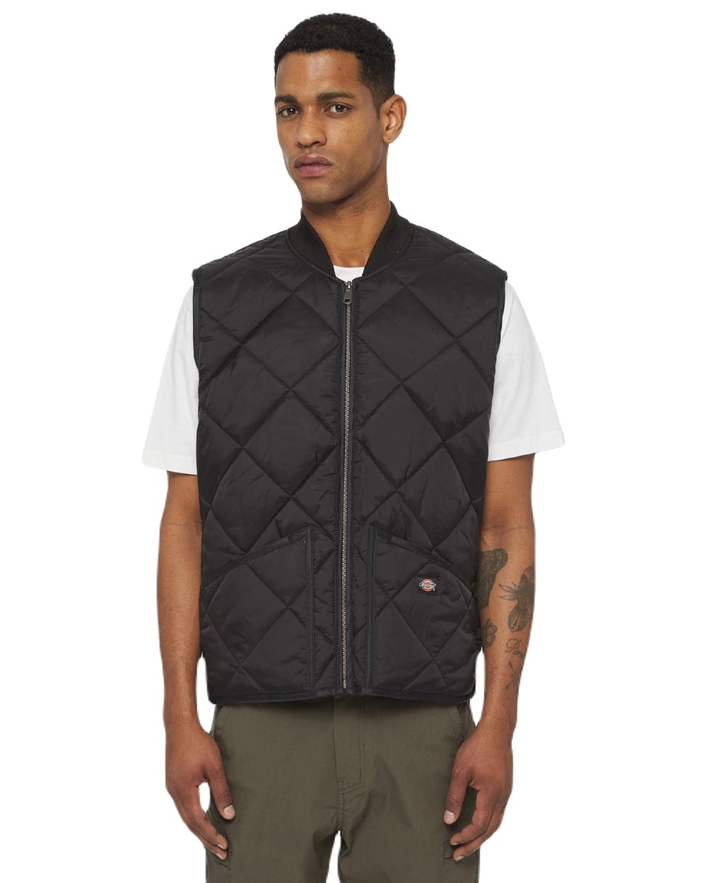 Dickies Mens Diamond Quilted Gilet