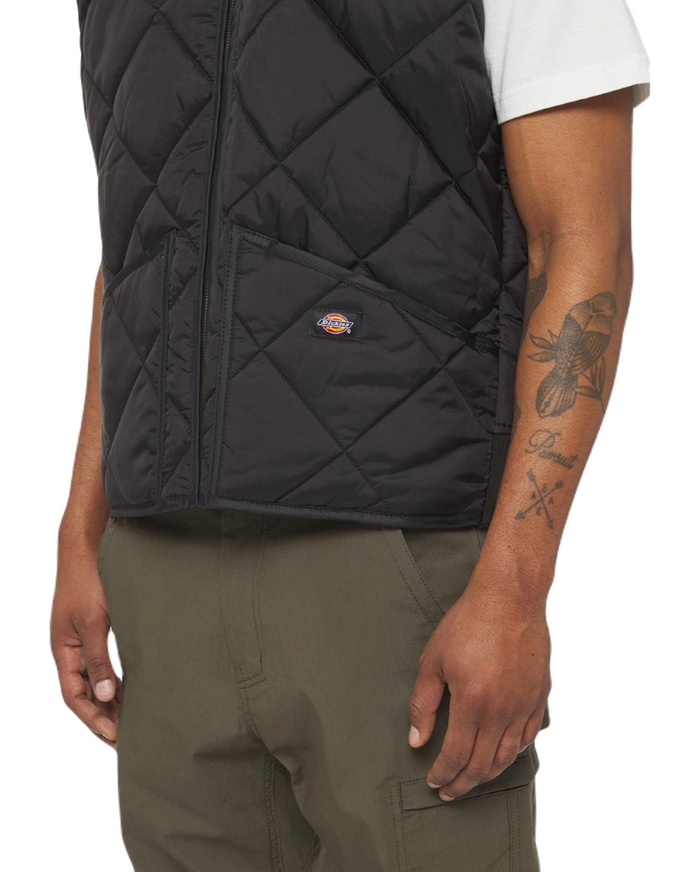 Dickies Mens Diamond Quilted Gilet