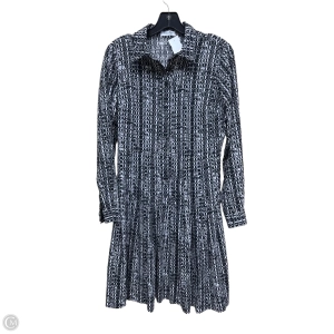 Dress Casual Midi By Calvin Klein In Black & White, Size: 4