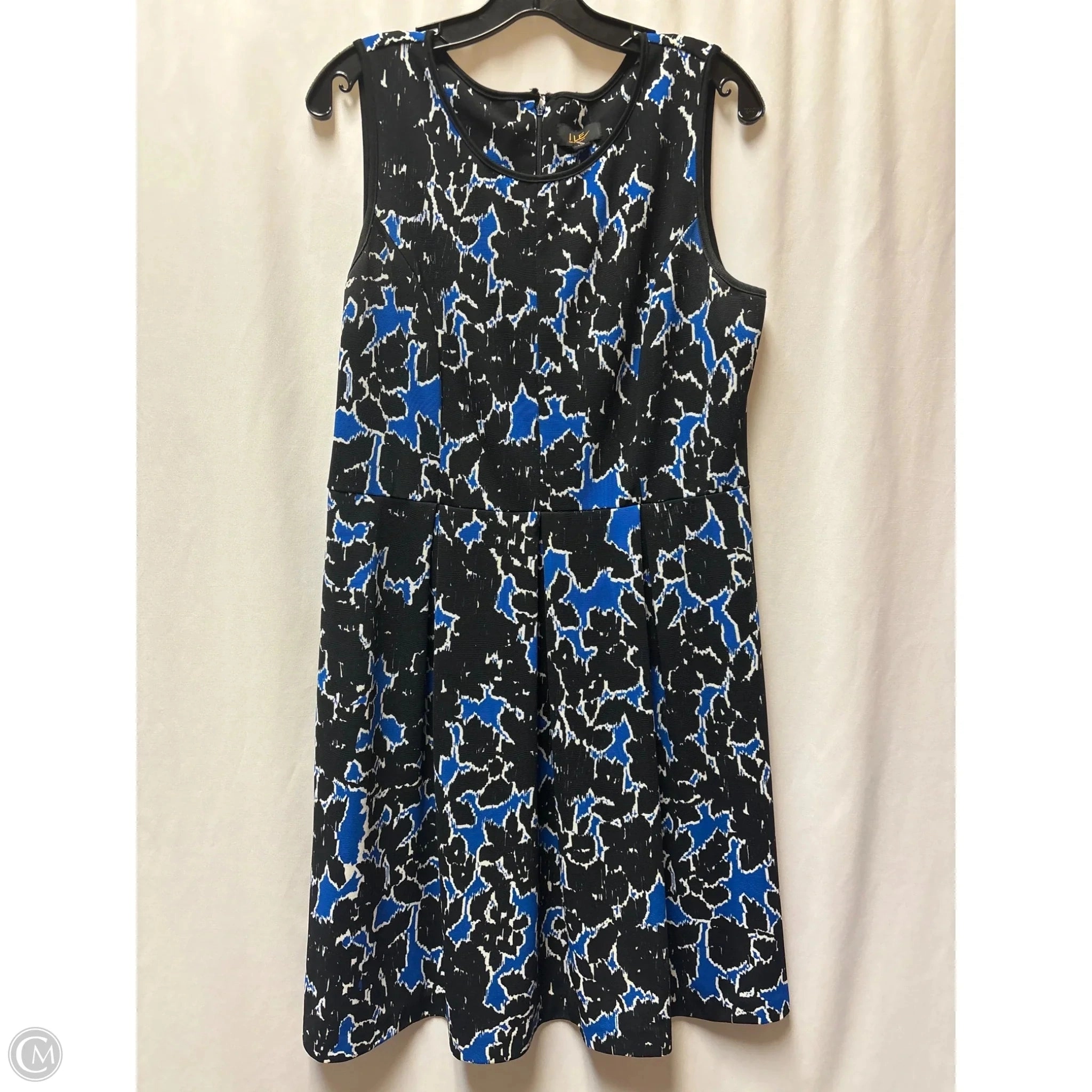 Dress Casual Midi By Clothes Mentor In Blue, Size: L
