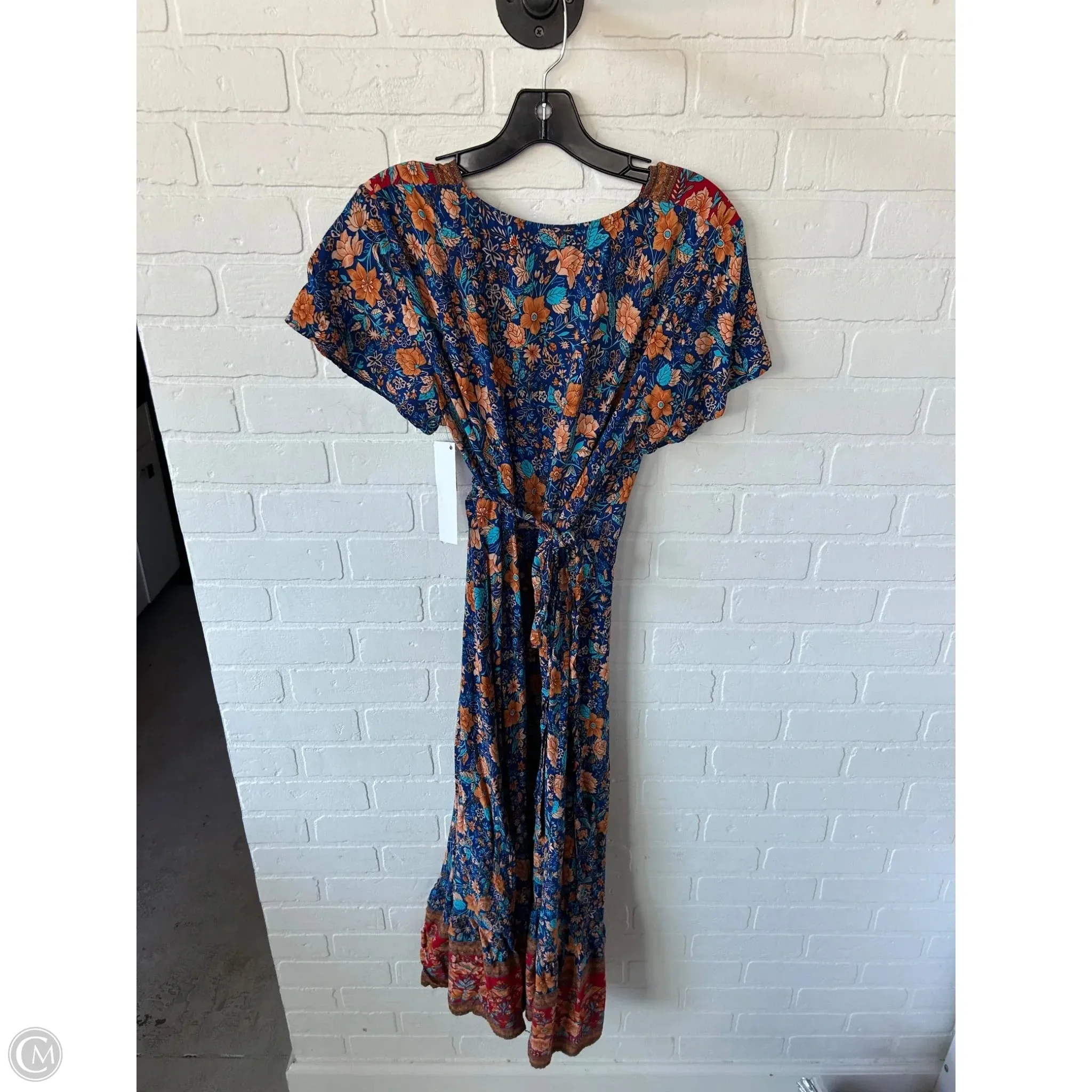 Dress Casual Midi By Cme In Blue & Red, Size: L