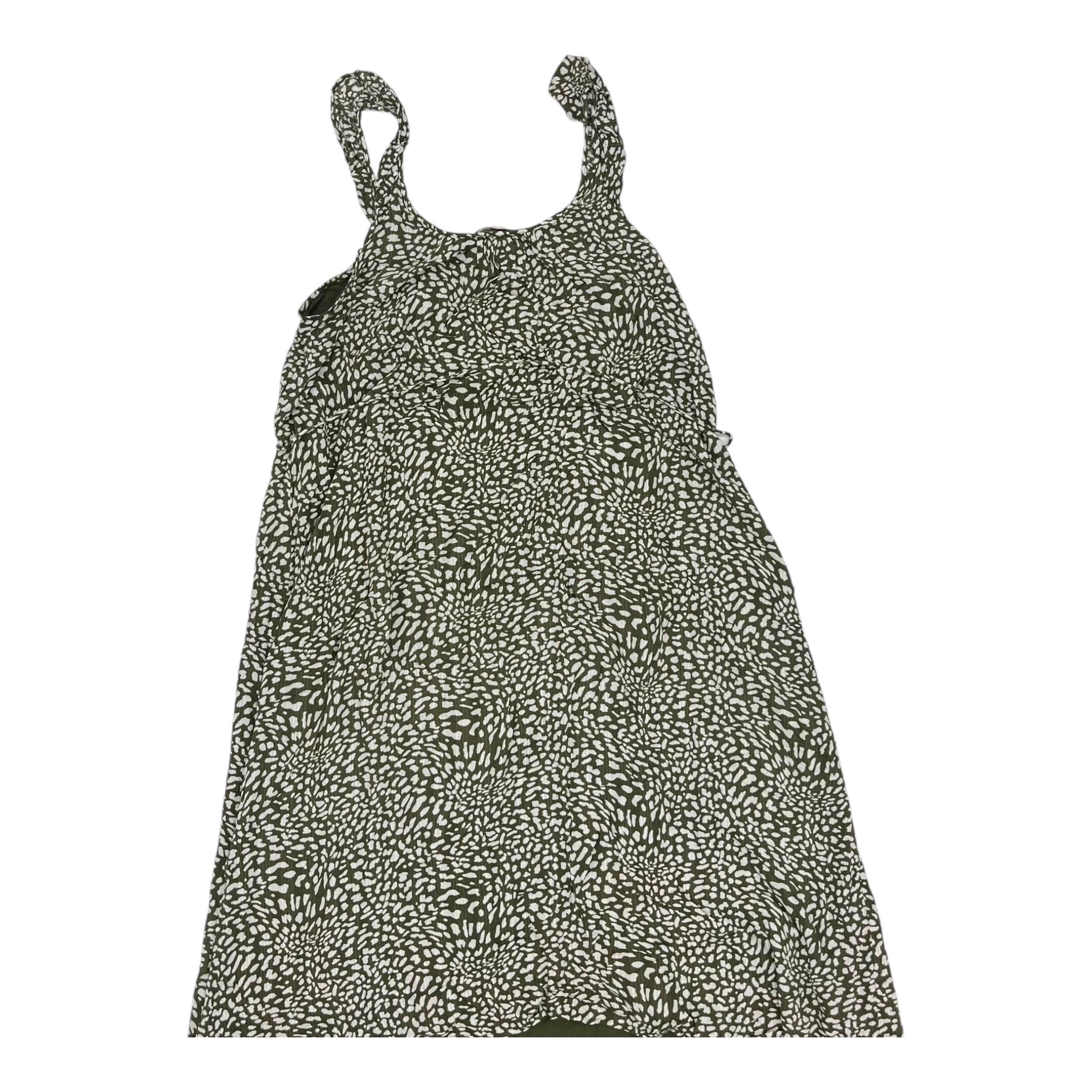 Dress Casual Midi By Loft In Green, Size:L