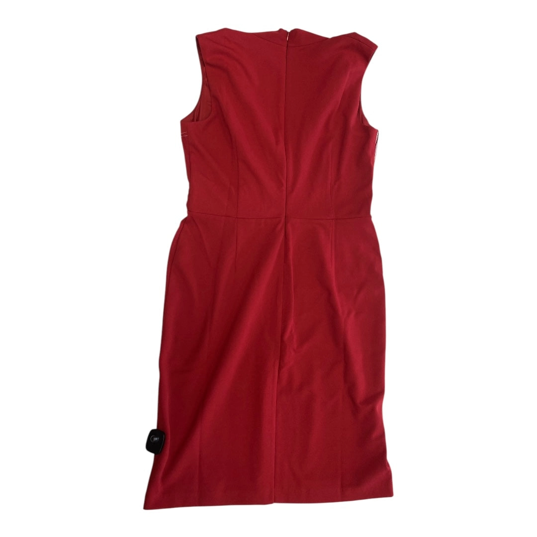 Dress Casual Midi By London Times In Red, Size:16