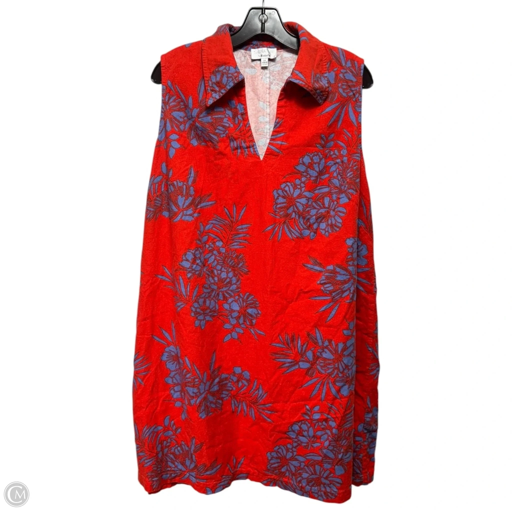 Dress Casual Midi By Signature By Robbie Bee In Floral Print, Size: 3x