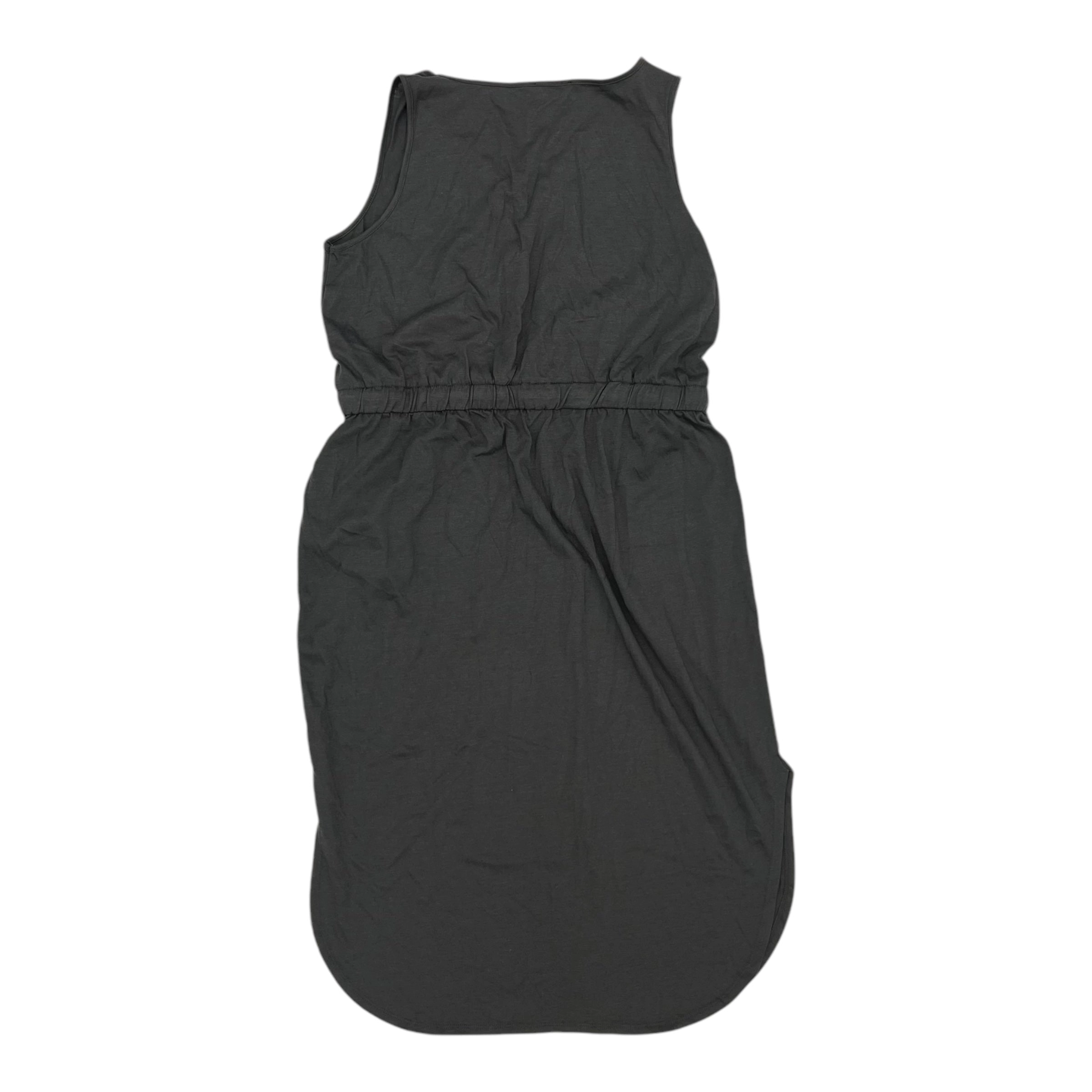Dress Casual Midi By Zenana Outfitters In Grey, Size:Xl
