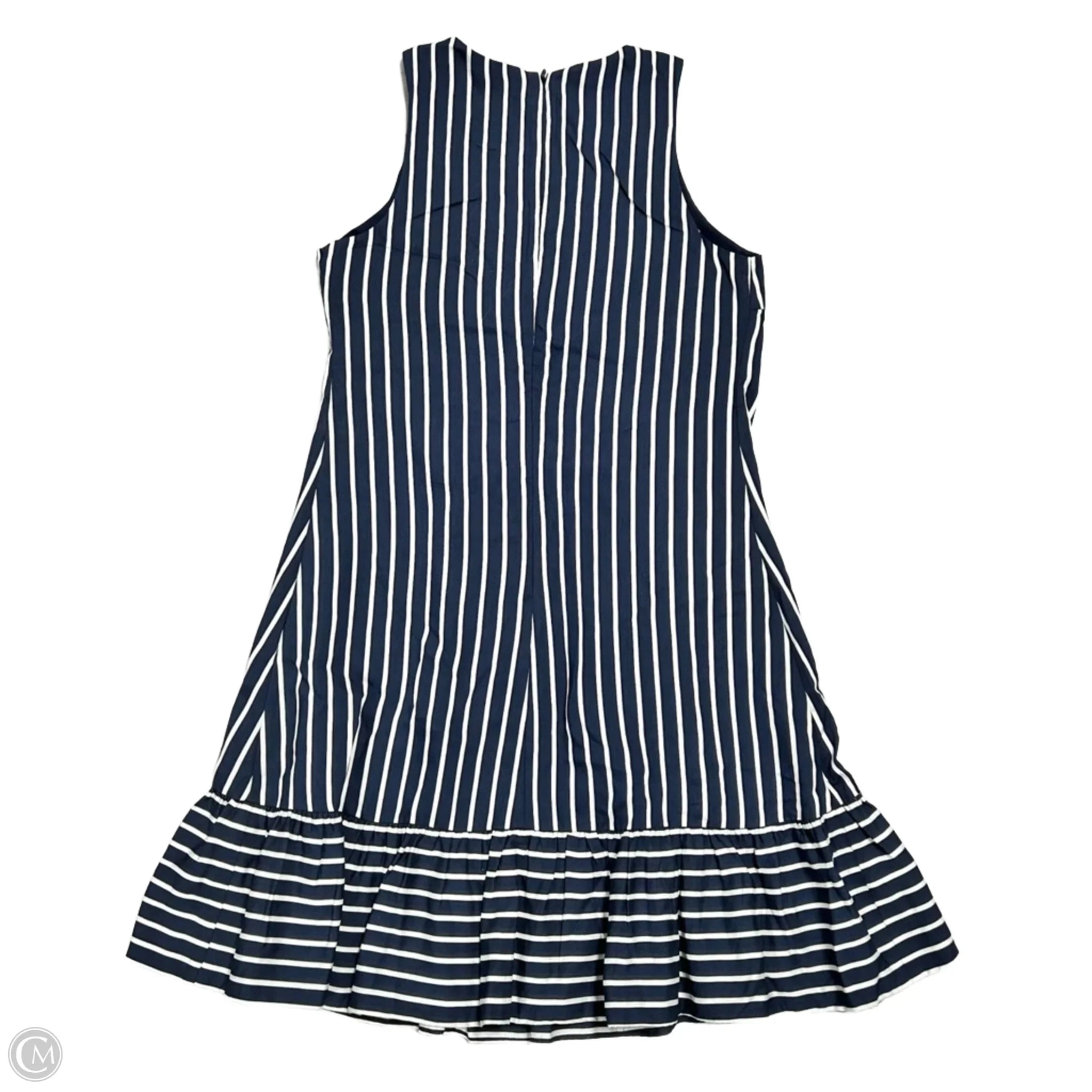 Dress Casual Short By Abbey Glass In Blue & White, Size: S