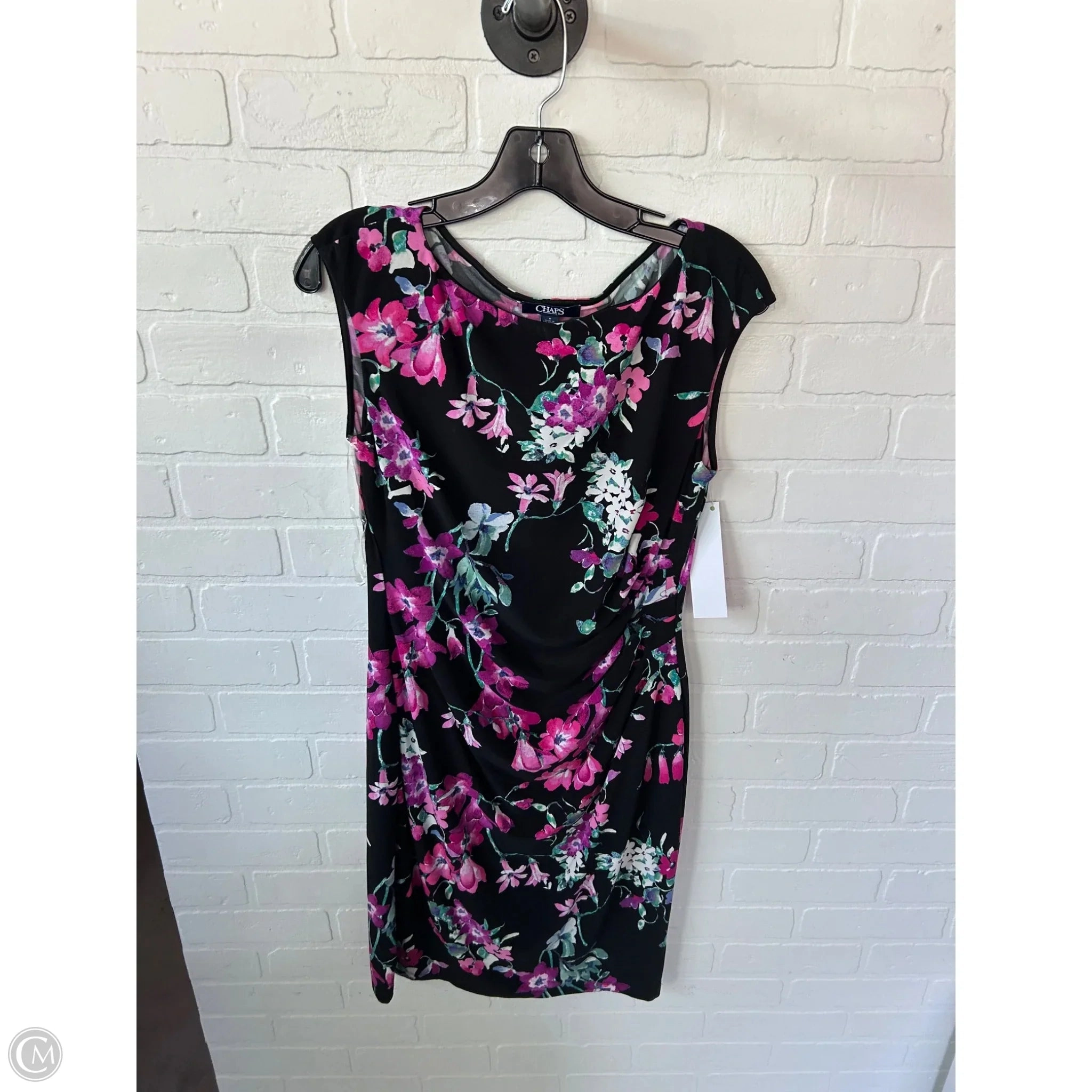 Dress Casual Short By Chaps In Black & Pink, Size: M