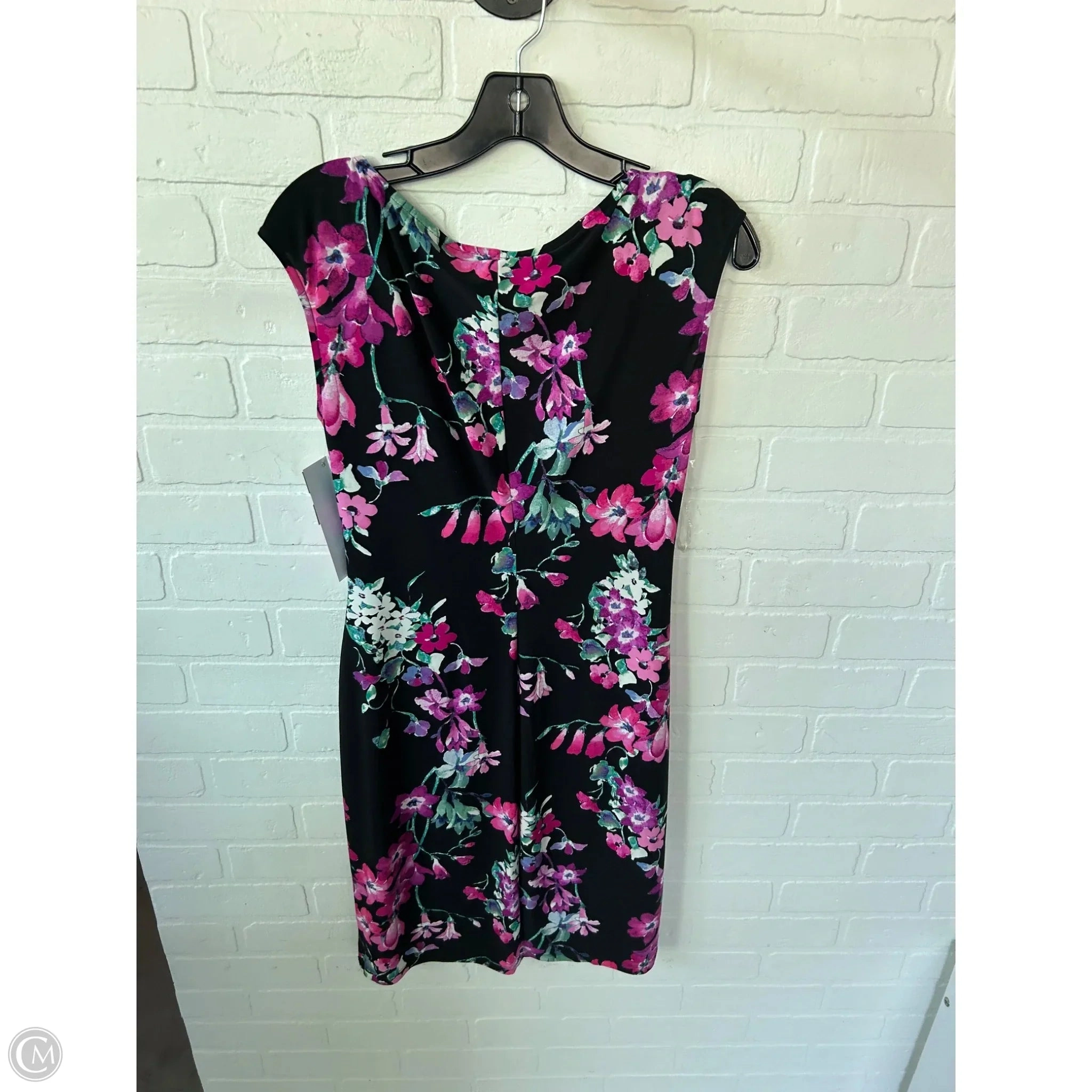 Dress Casual Short By Chaps In Black & Pink, Size: M