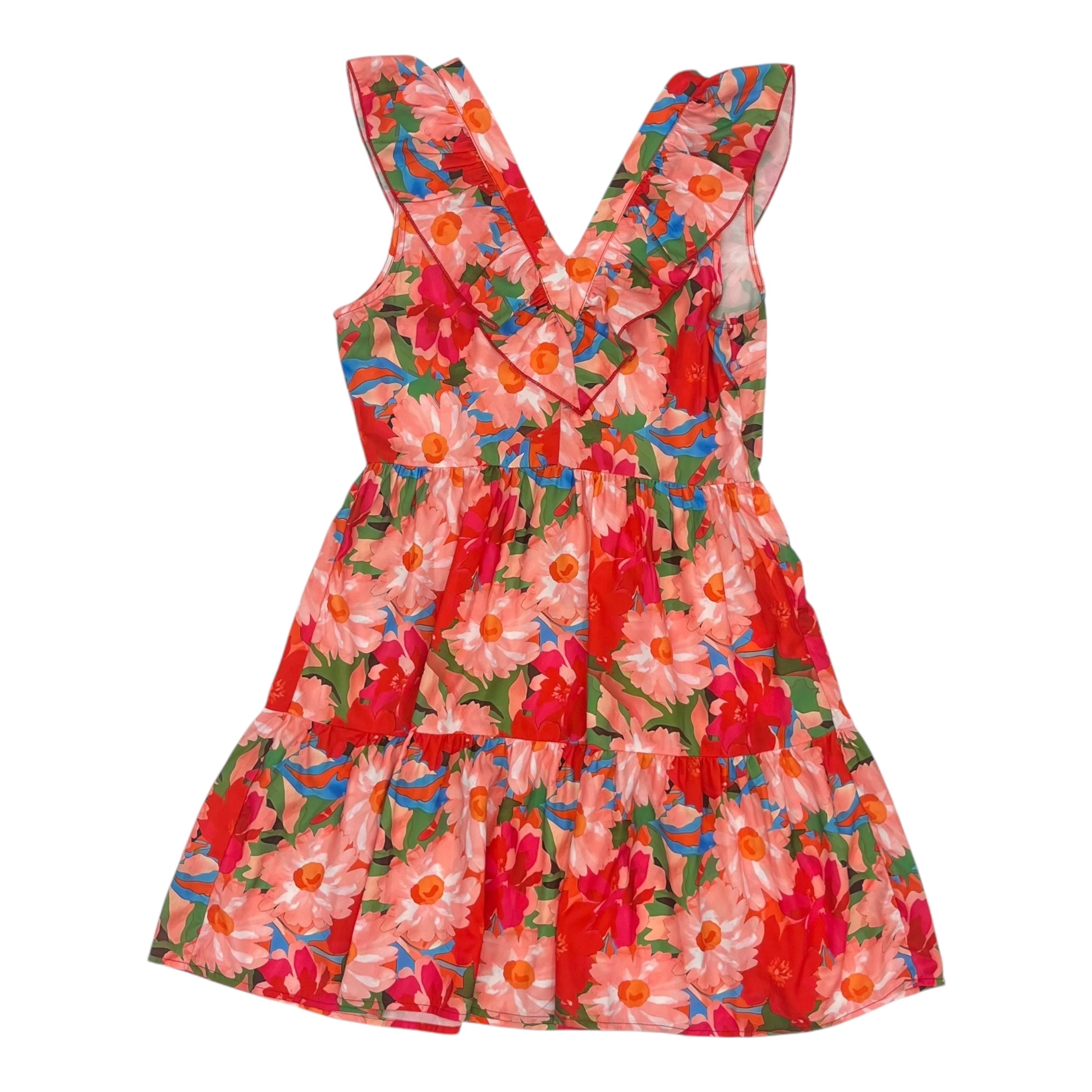 Dress Casual Short By Clothes Mentor In Floral Print, Size:M