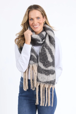 Elm Zuri Scarf Zebra Print