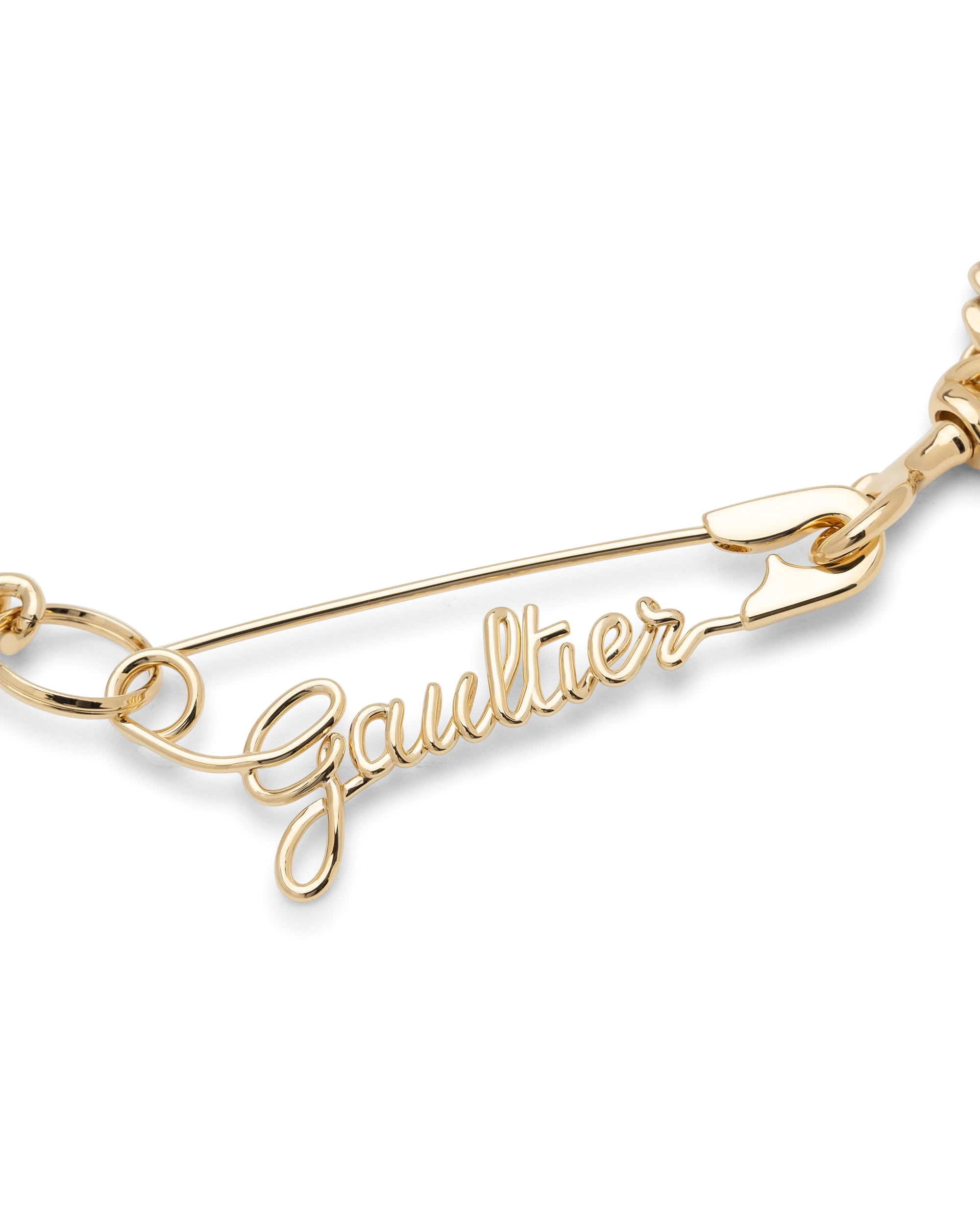 Gaultier Safety Pin Necklace