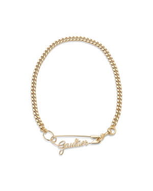 Gaultier Safety Pin Necklace