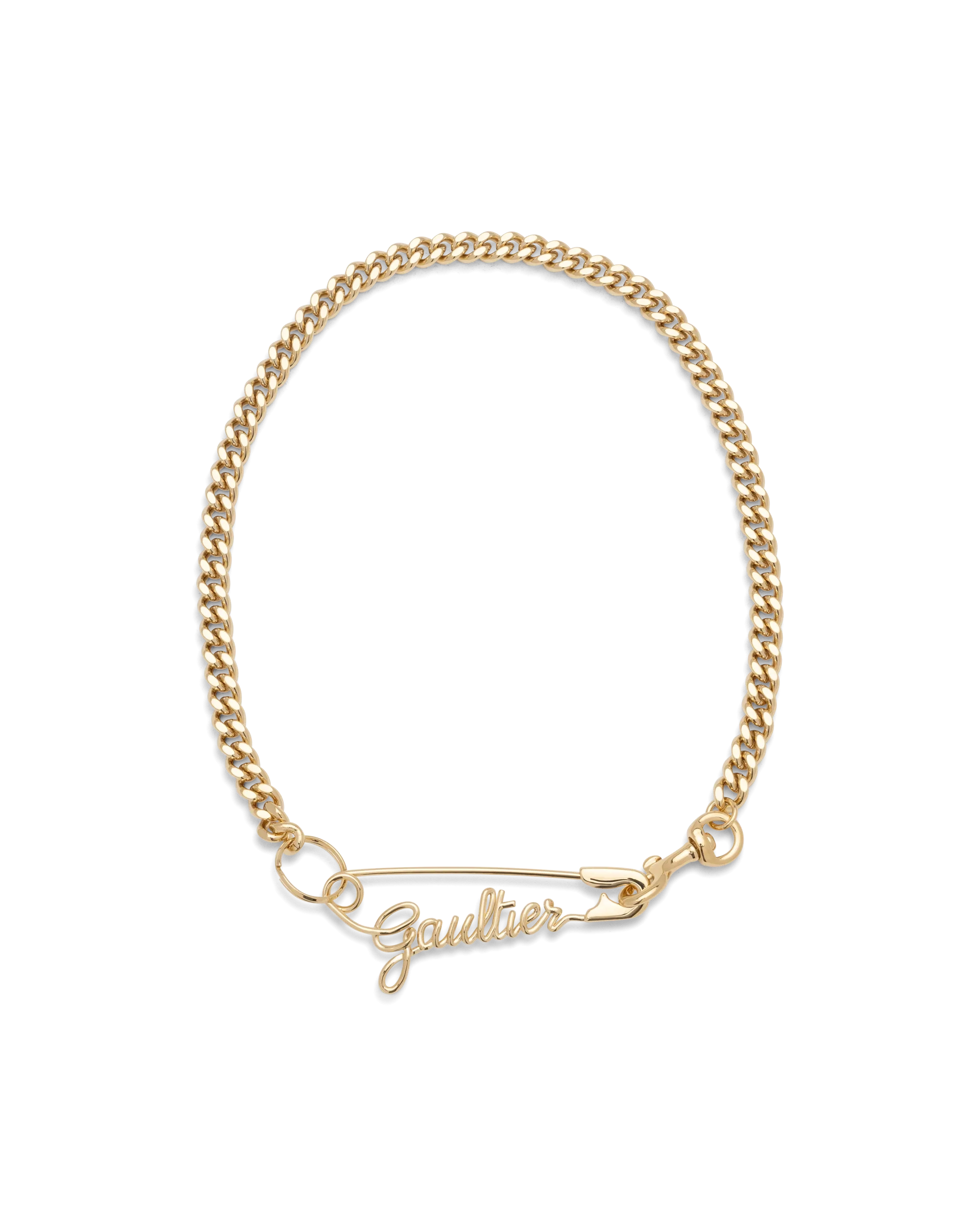 Gaultier Safety Pin Necklace