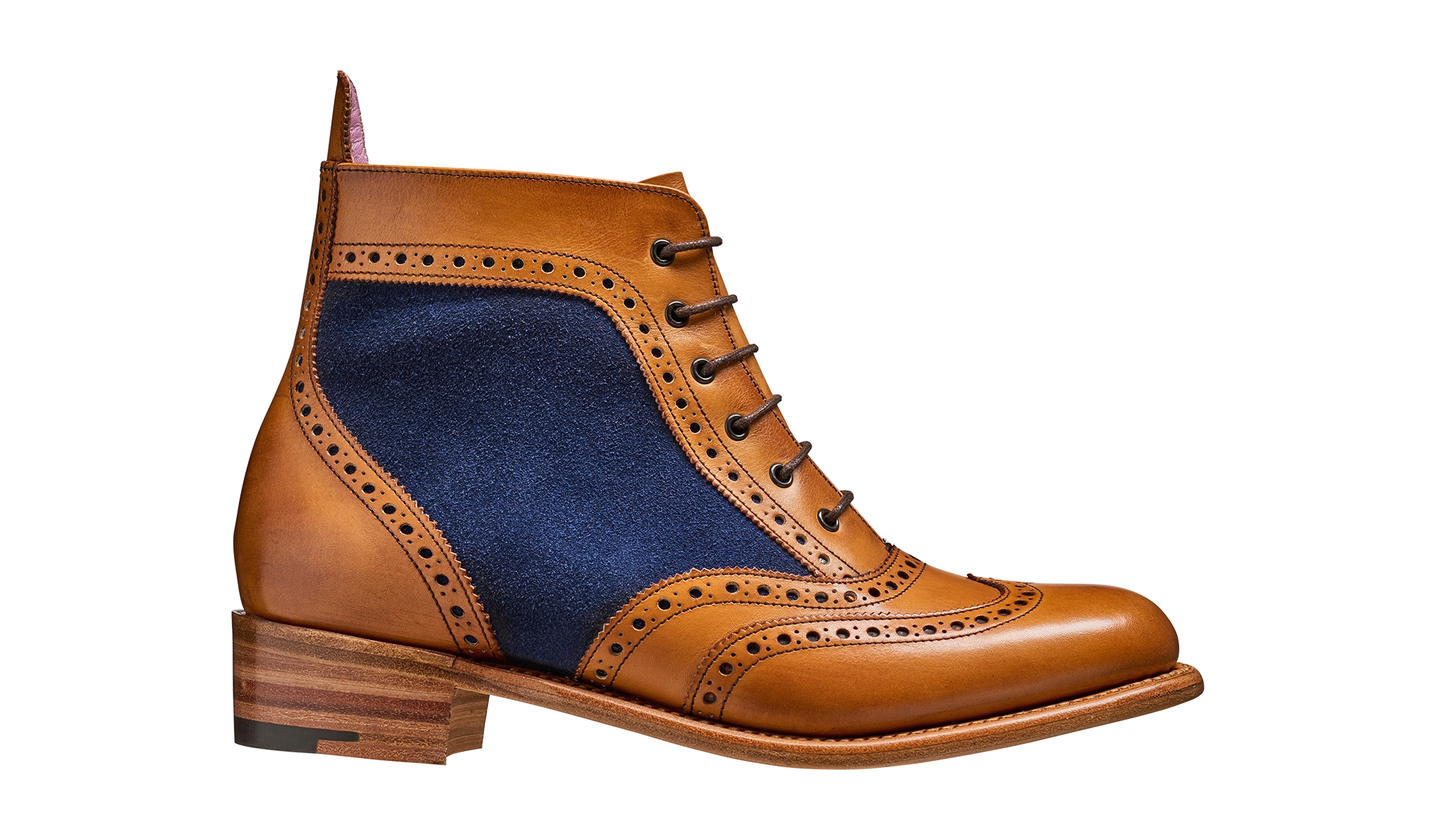 Grace - Cedar Calf / Blue Suede