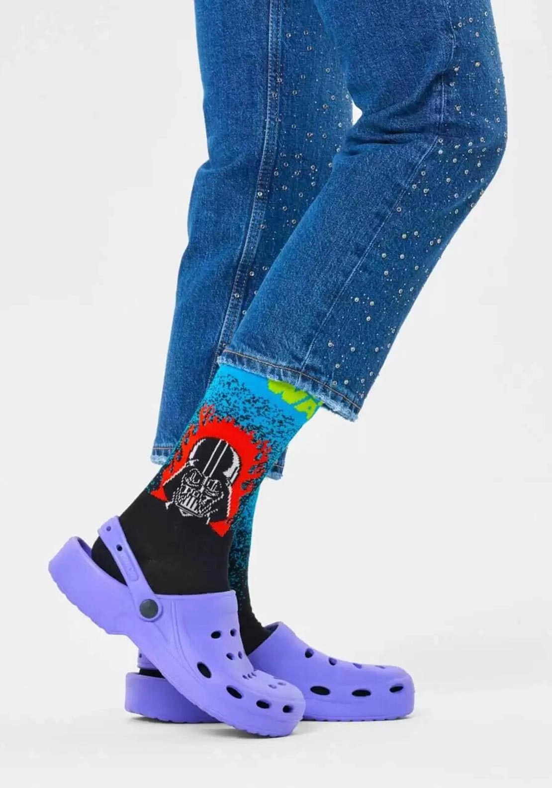 Happy Socks Iconic Villain Socks, Black Multi EU41-46