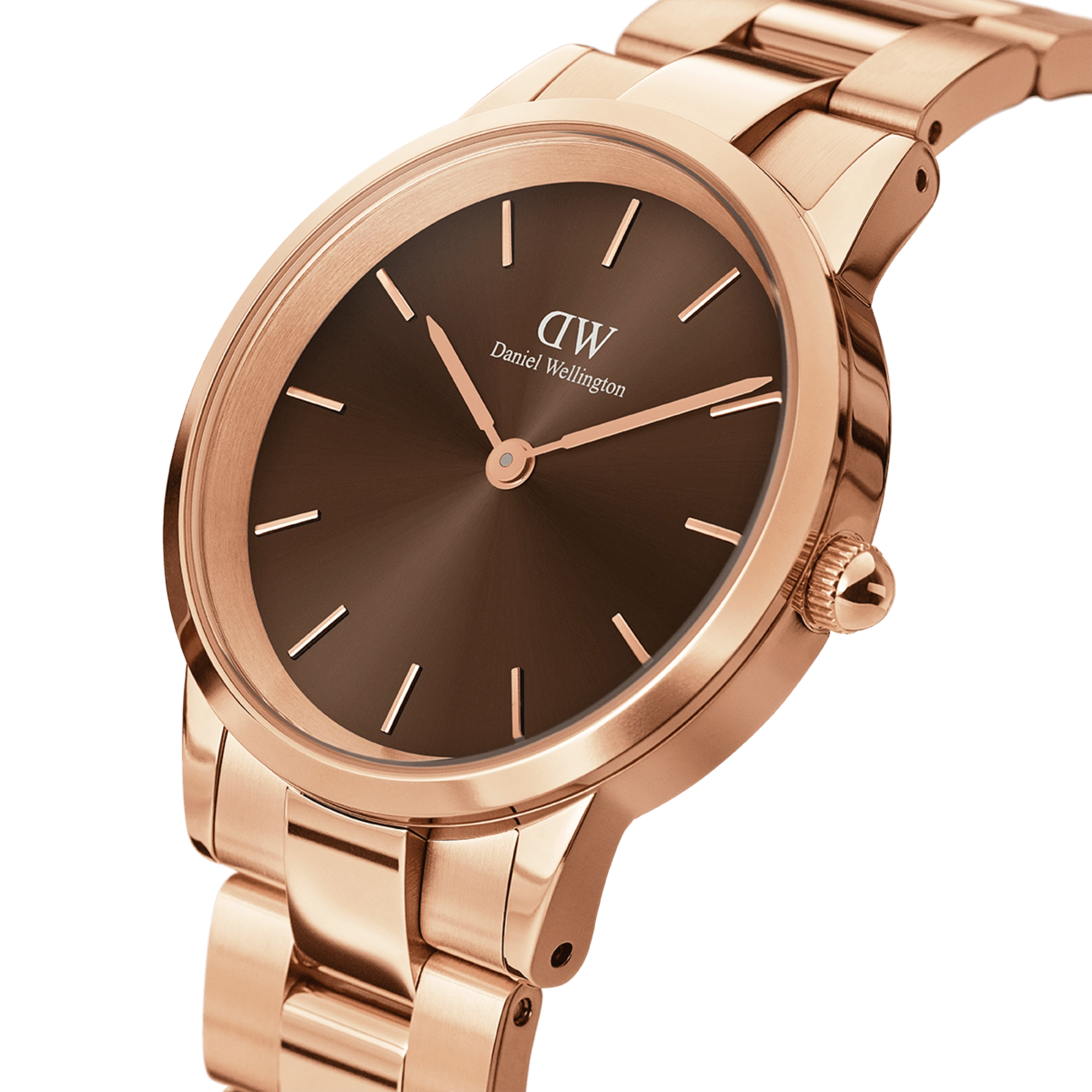 Iconic Link Amber Rose Gold