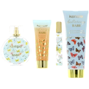 Kensie Women's Gift Set - Buttercup Babe Florals and Warm Woods Blend Notes, 4 Piece