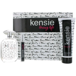 Kensie Women's Loving Life Gift Set - Fruity Floral Woody Fragrance Notes, 3 Piece