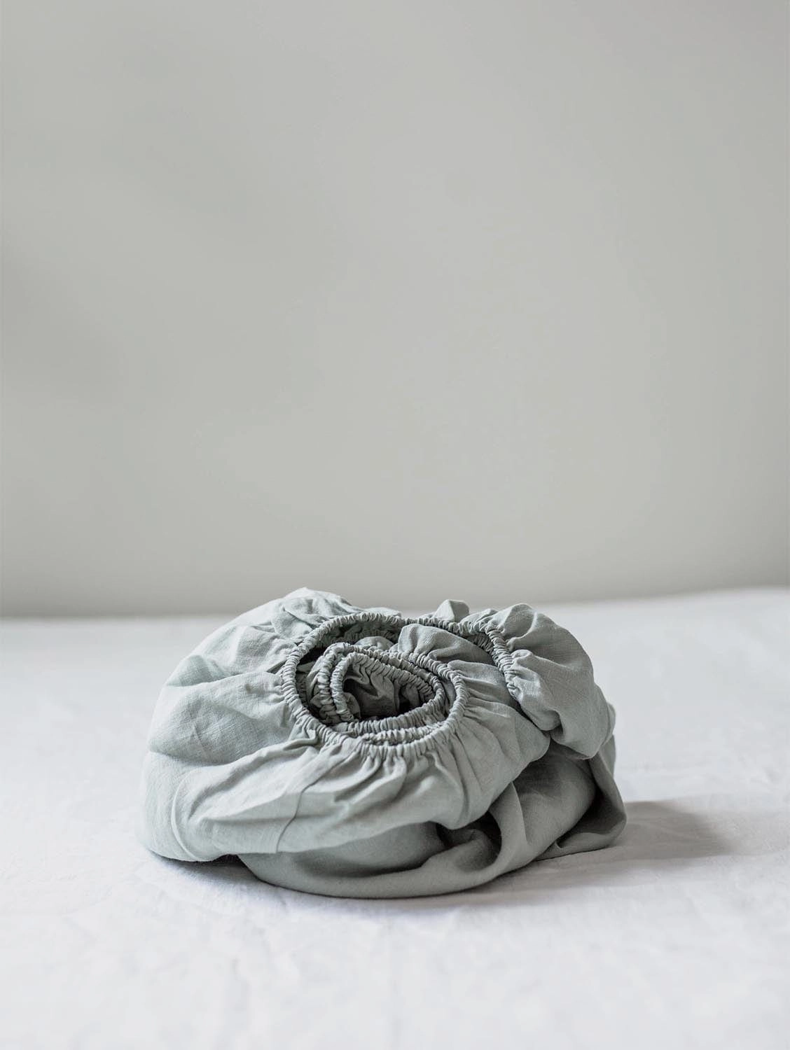 Linen Fitted Sheet | Sage Green
