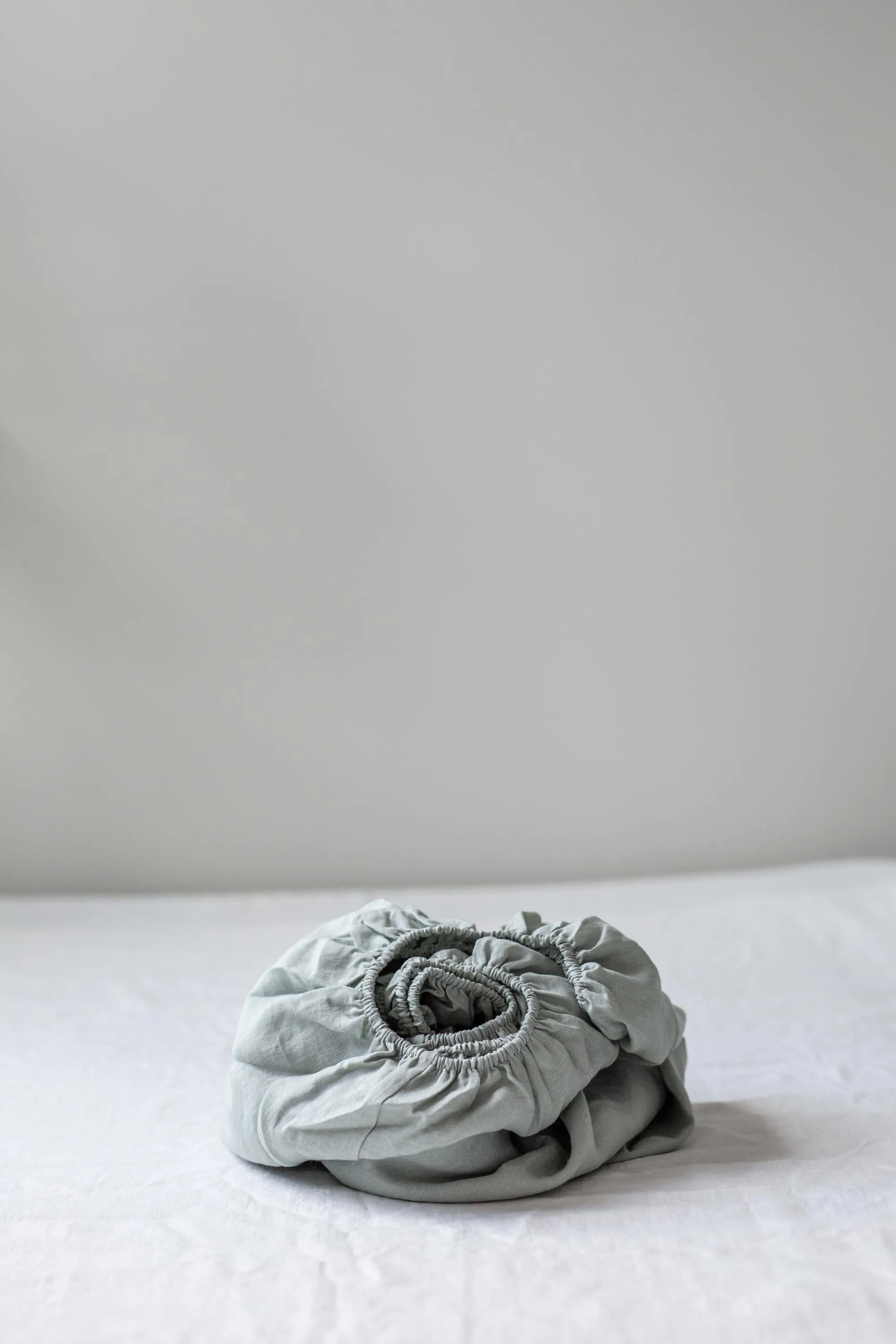 Linen Fitted Sheet | Sage Green