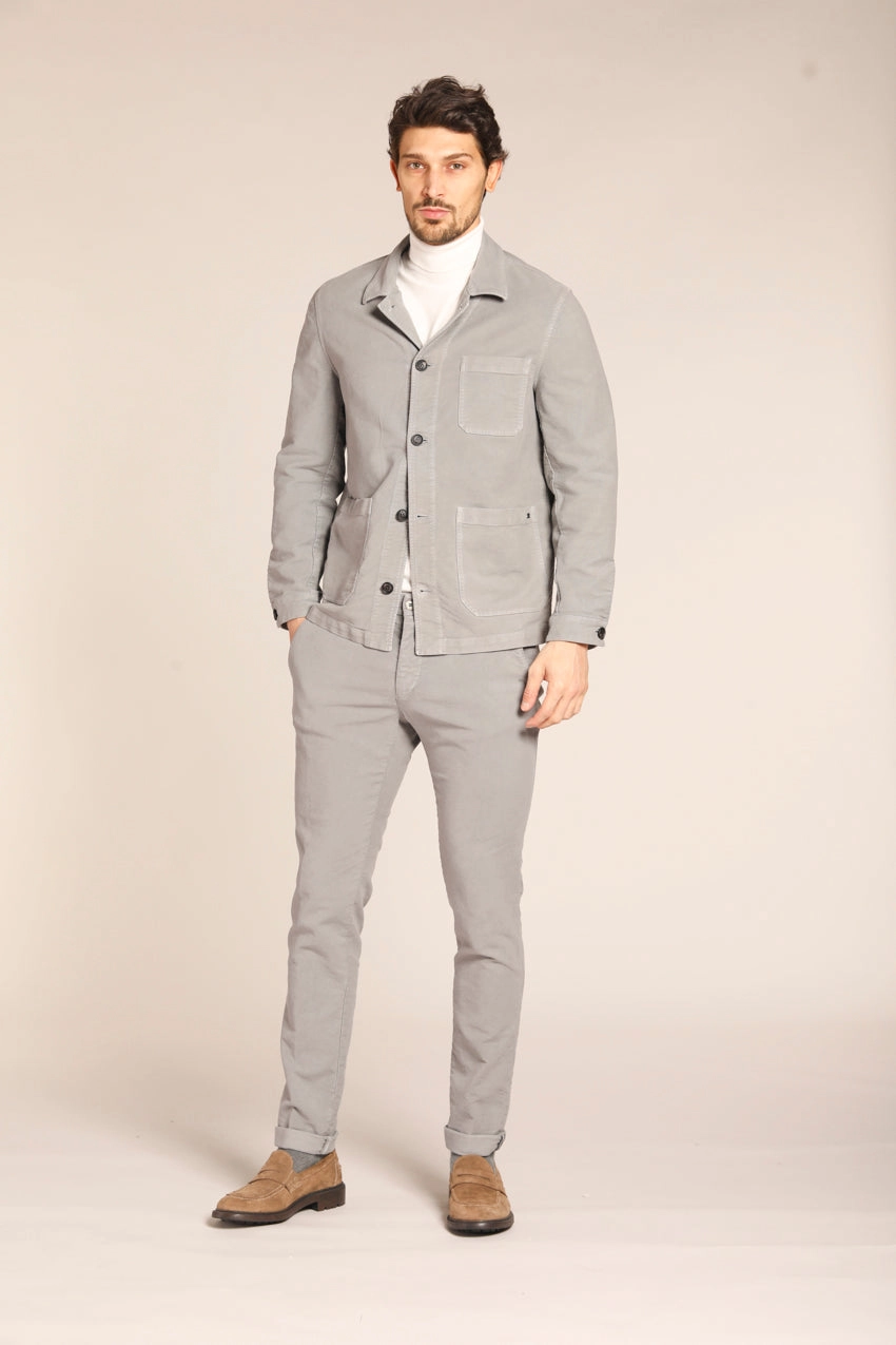 M74 Work Jacket Men's field jacket in moleskin stretch slim fit 