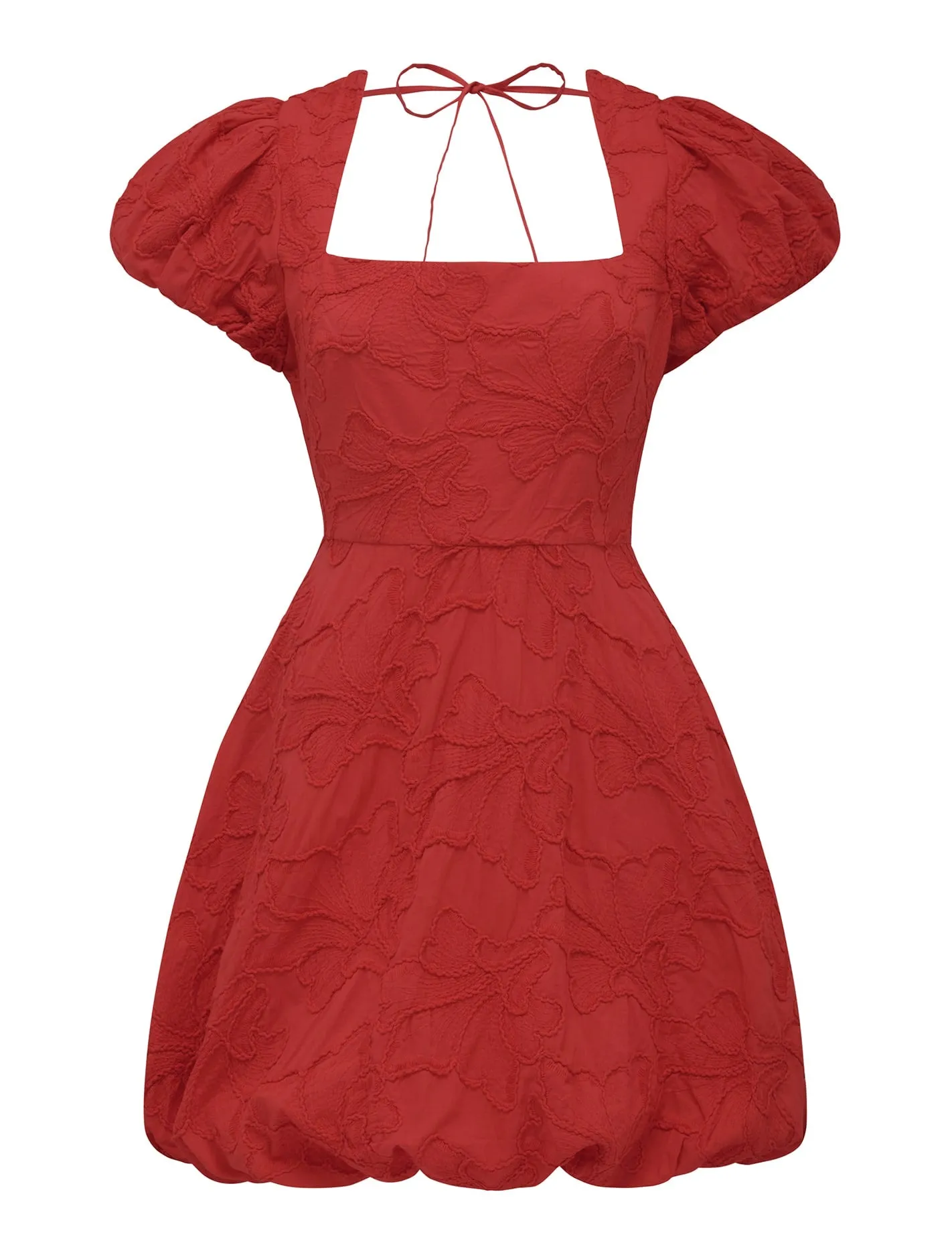 Maeve Petite Bubble Hem Broderie Mini Dress