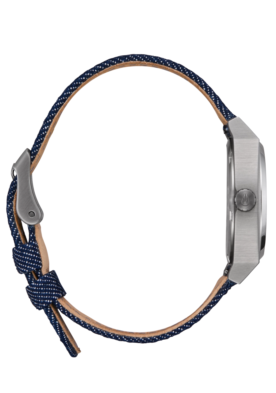 Medium Time Teller Denim - Silver / Indigo / Denim