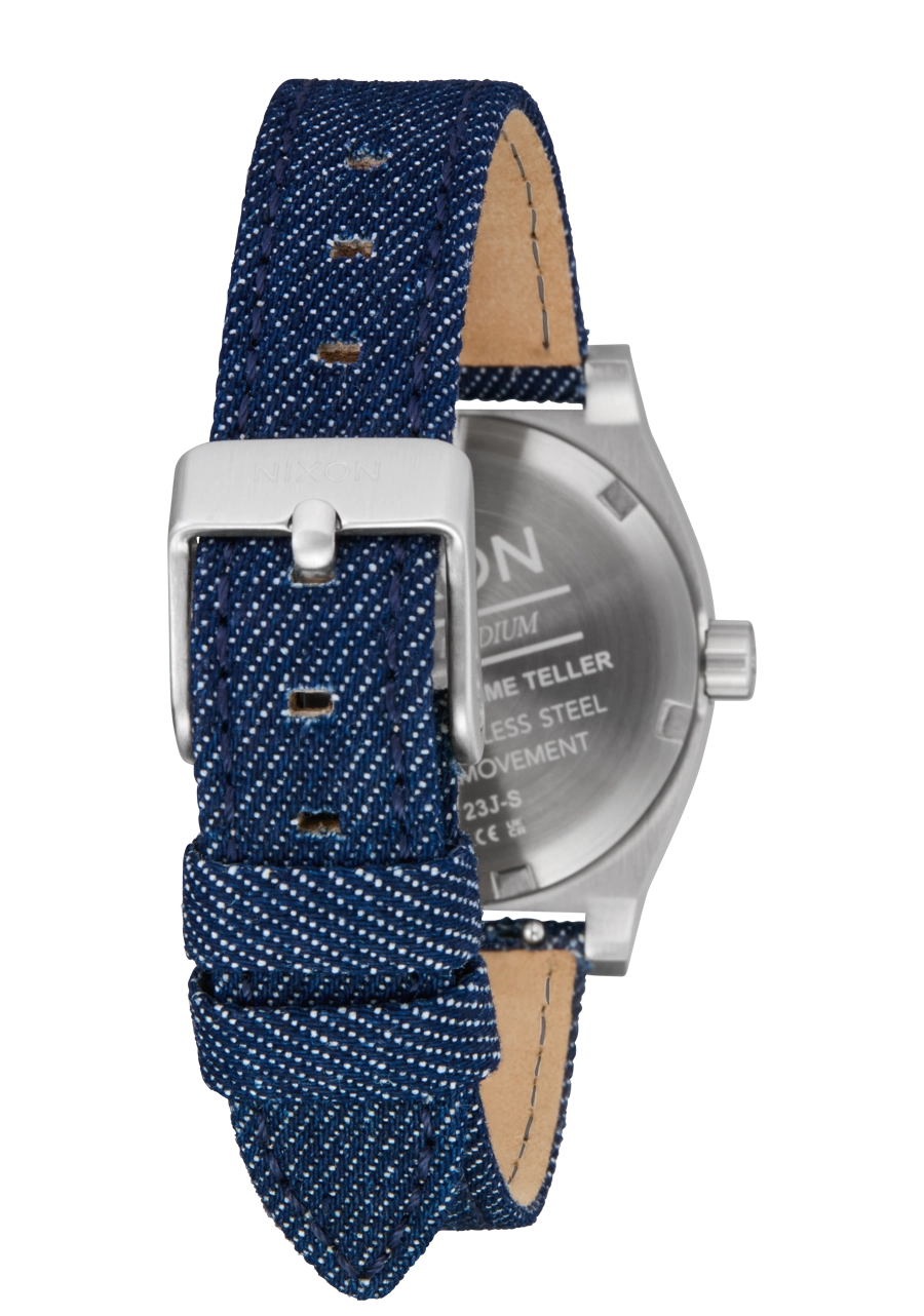 Medium Time Teller Denim - Silver / Indigo / Denim