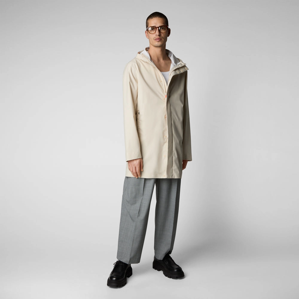Men's Dacey Hooded Raincoat In Shore Beige