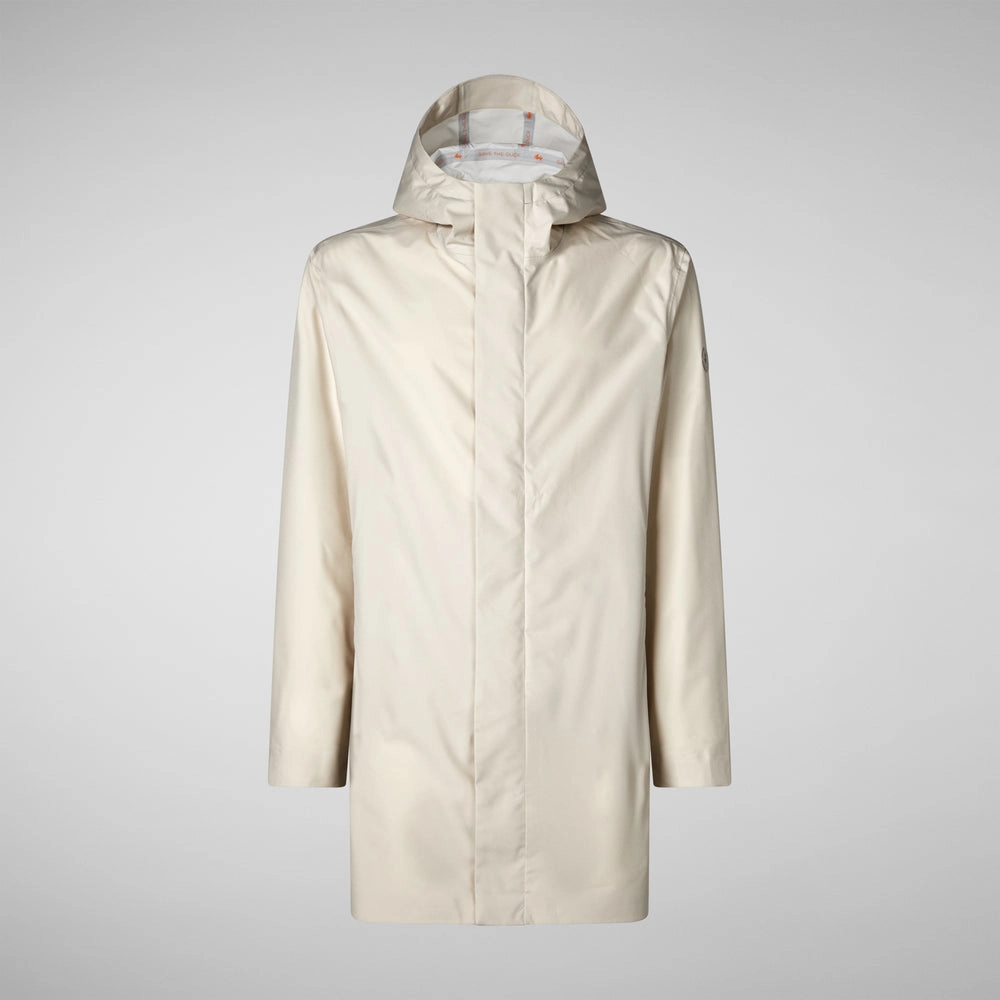 Men's Dacey Hooded Raincoat In Shore Beige