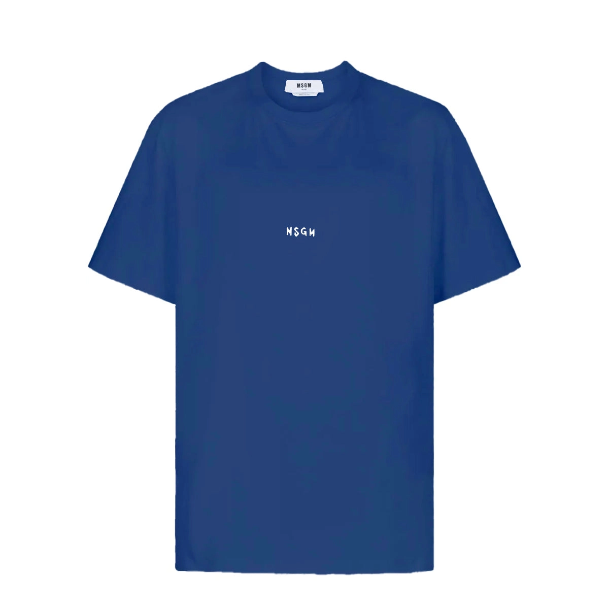 Men's Msgm Brush Stroke Micrologo Print Navy